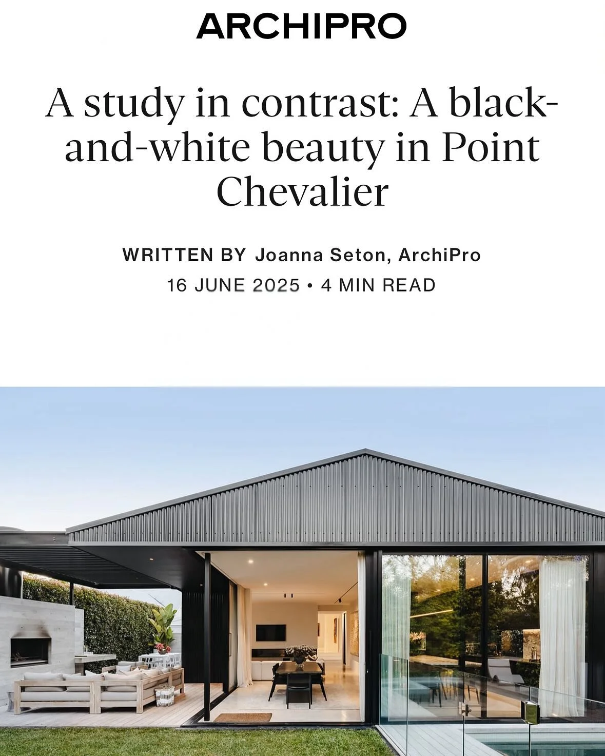 Our Point Chevalier House project, featured on @archipro_ 

Link in bio.

Build by @intactconstruction 
Photography by @saamwarner