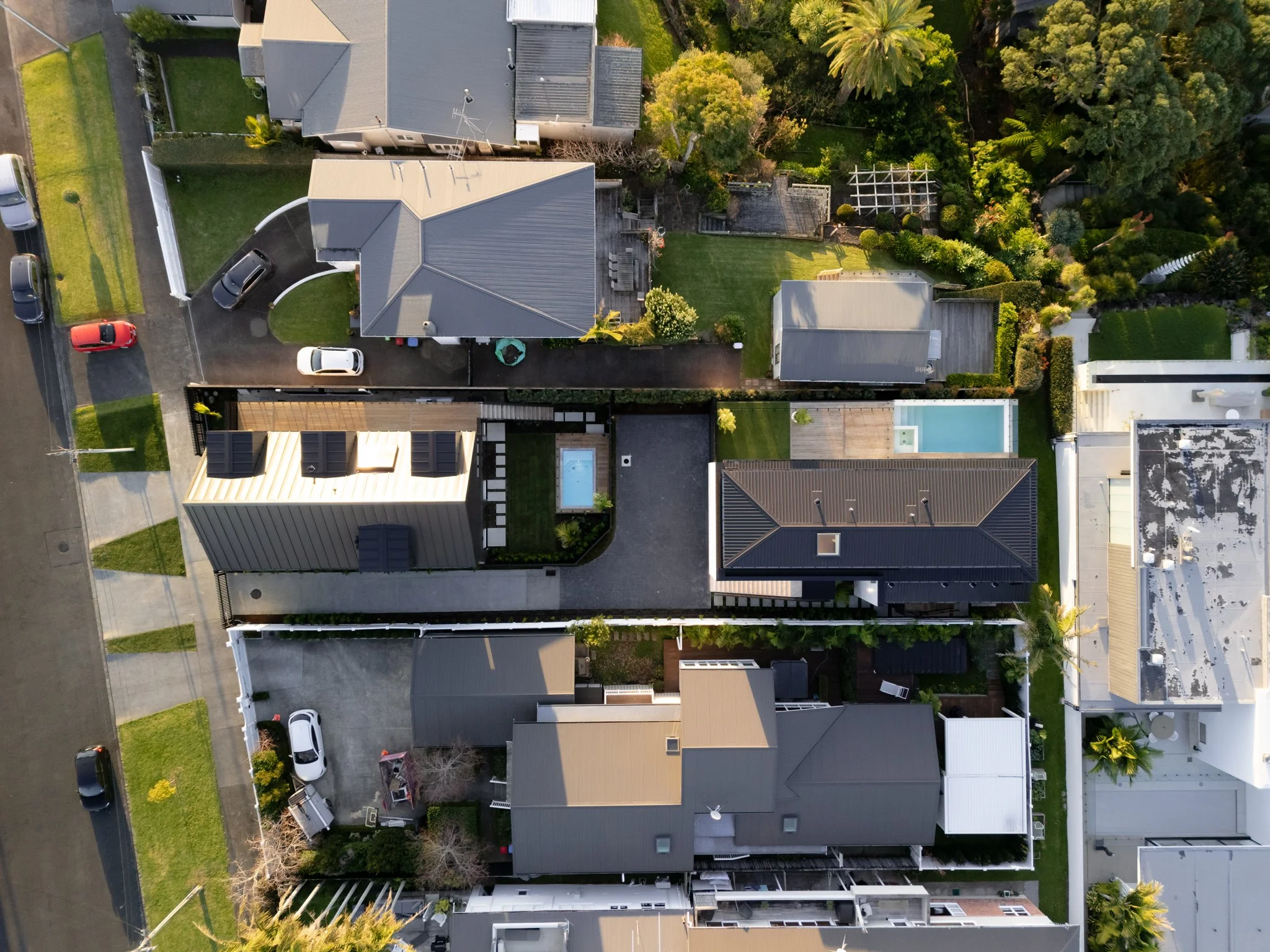 Aerial View — Garnet House | Macfie Architecture Auckland