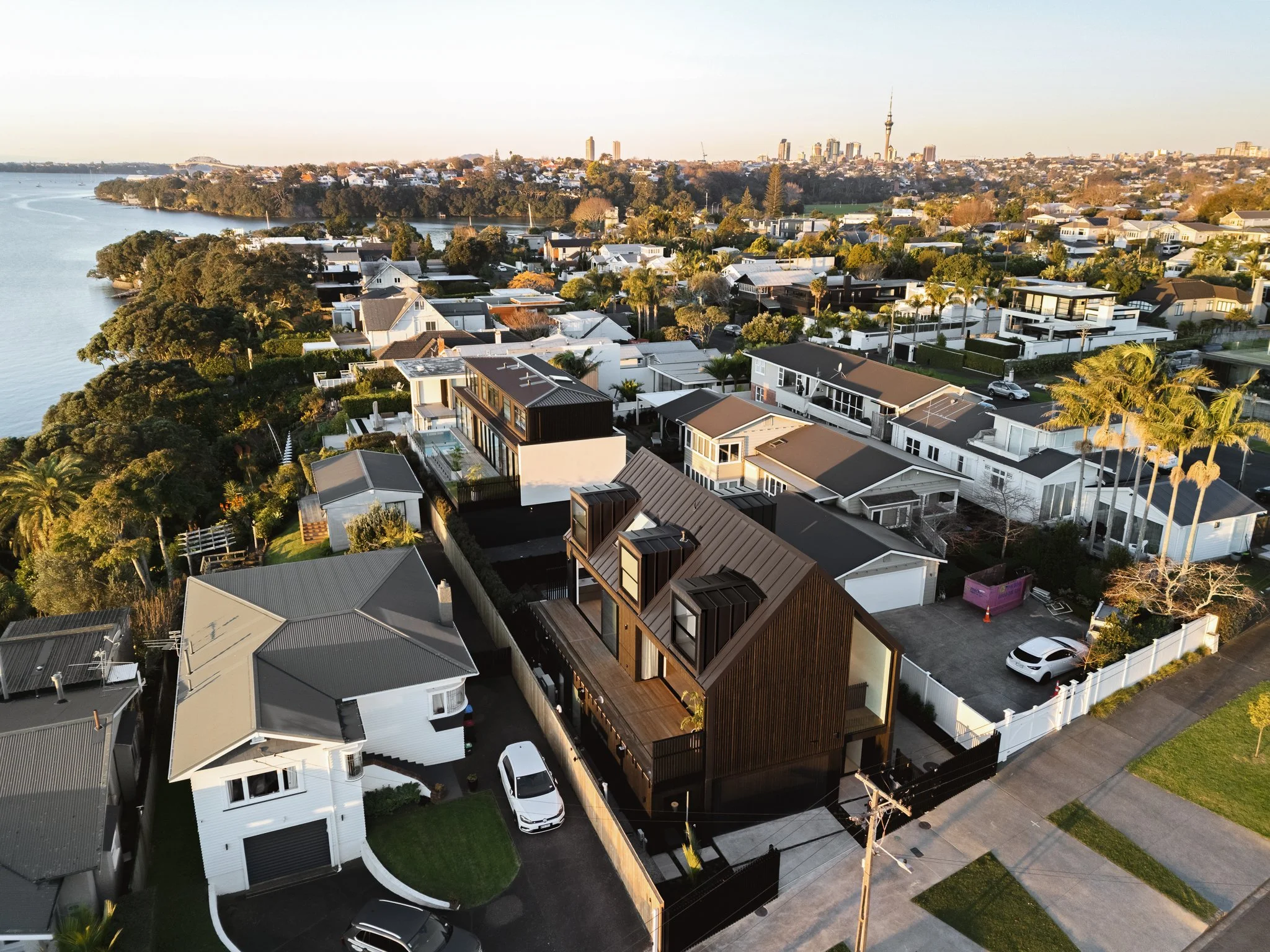 Aerial View — Garnet House | Macfie Architecture Auckland