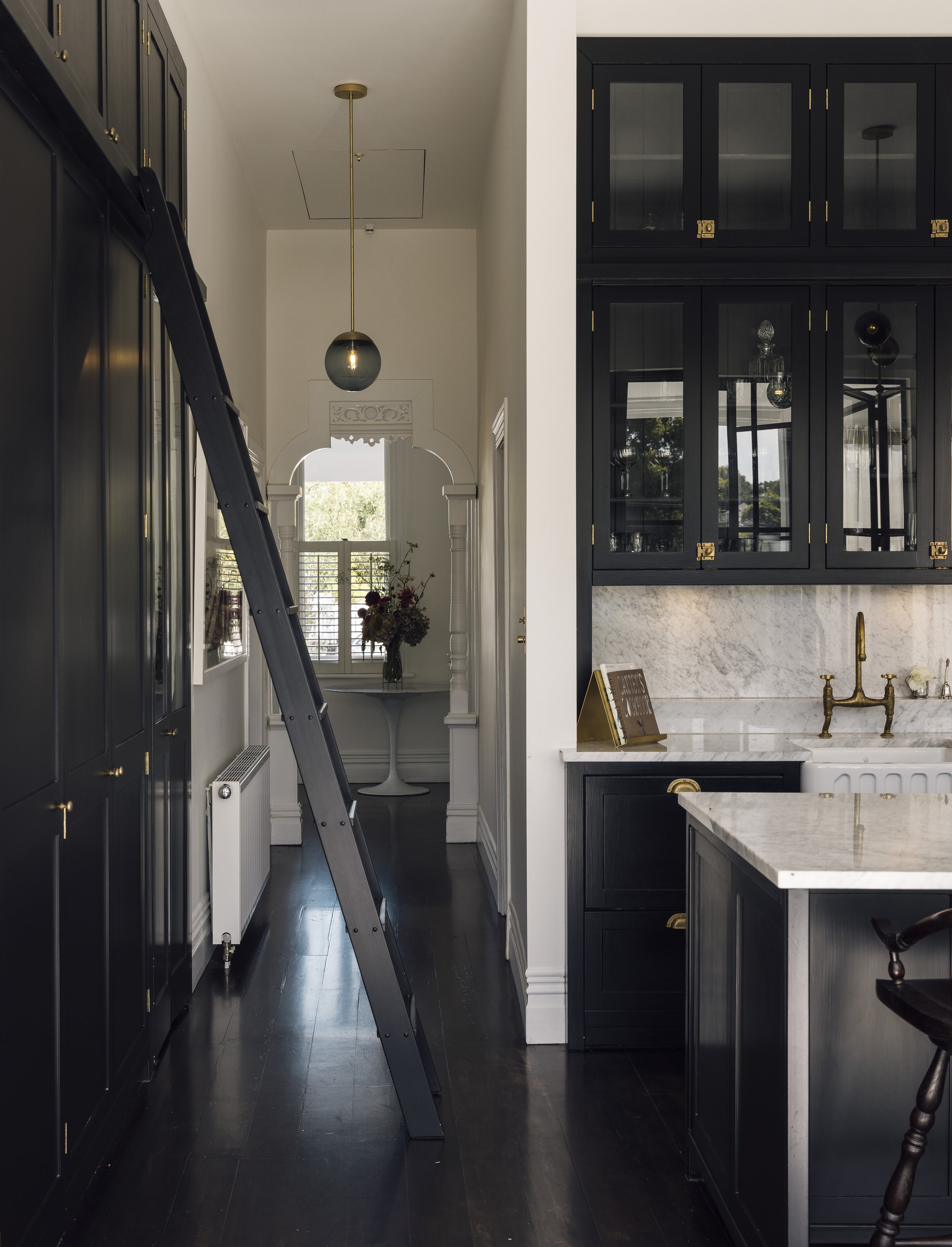 Devonport Villa Shaker Kitchen Ladder | Heritage Renovation