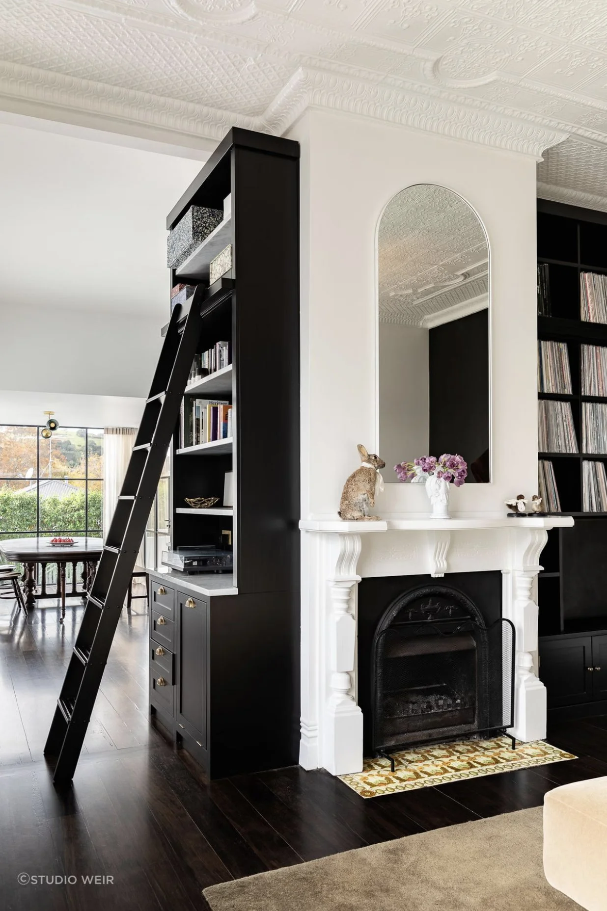 Devonport Villa Sitting Room and Library | Heritage Renovation