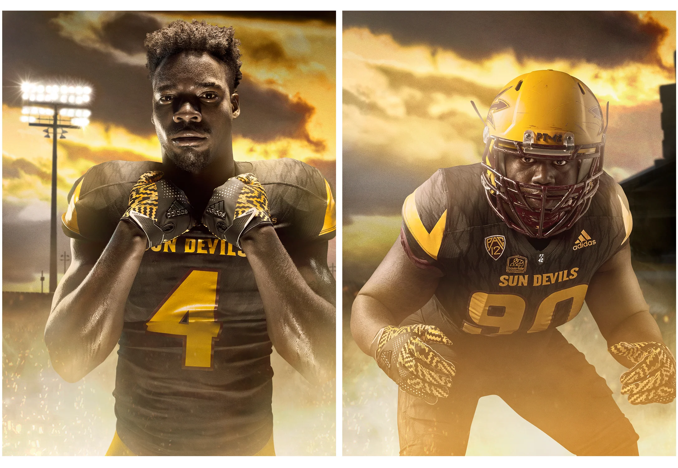 FY18 ASU SUN DEVIL FOOTBALL Photoshoot Creative + Art Direction with photographer Blair Bunting cr8@ sun devil athletics, arizona state university