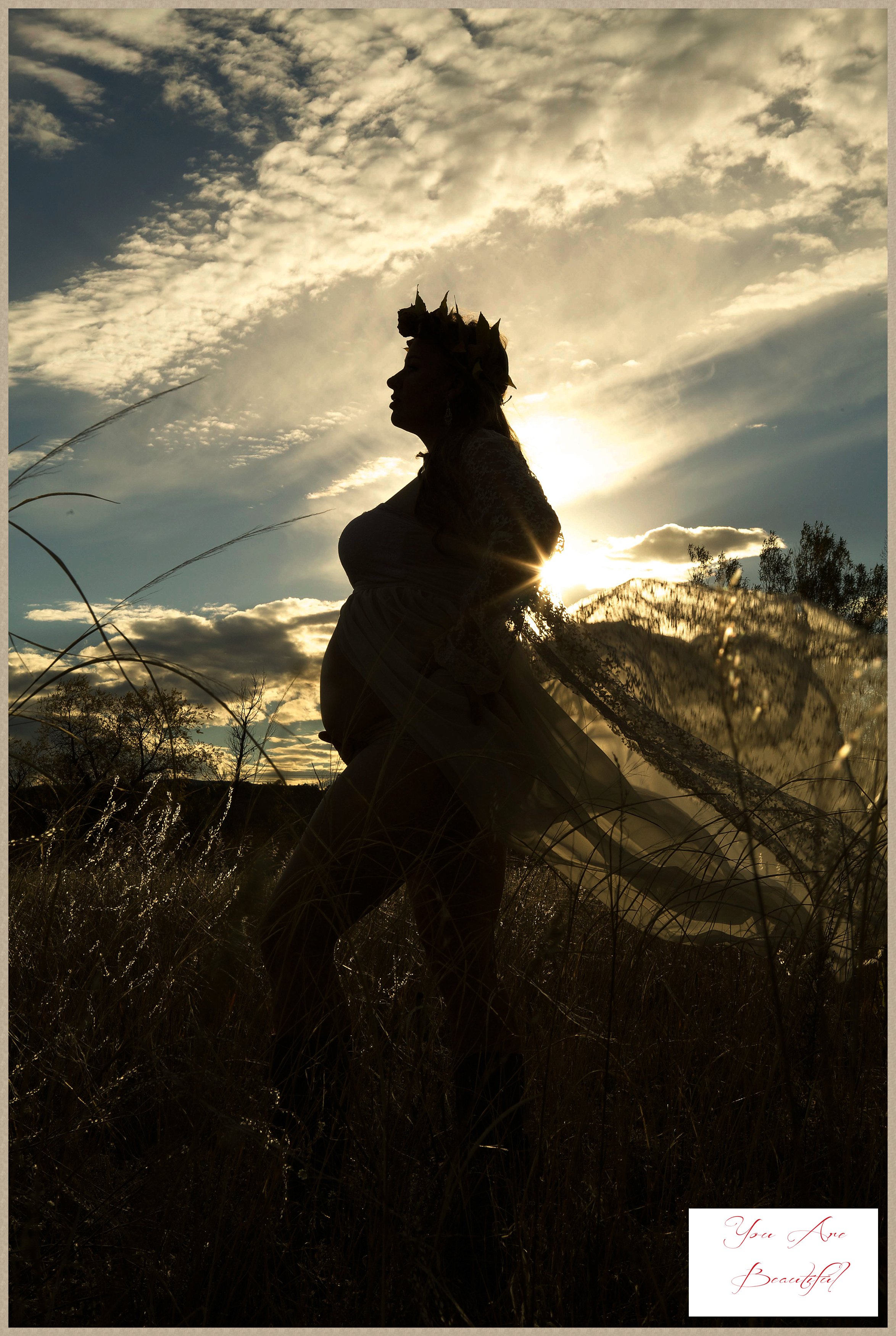 Amy's beautiful maternity glamour portraits near Colorado Springs, CO.