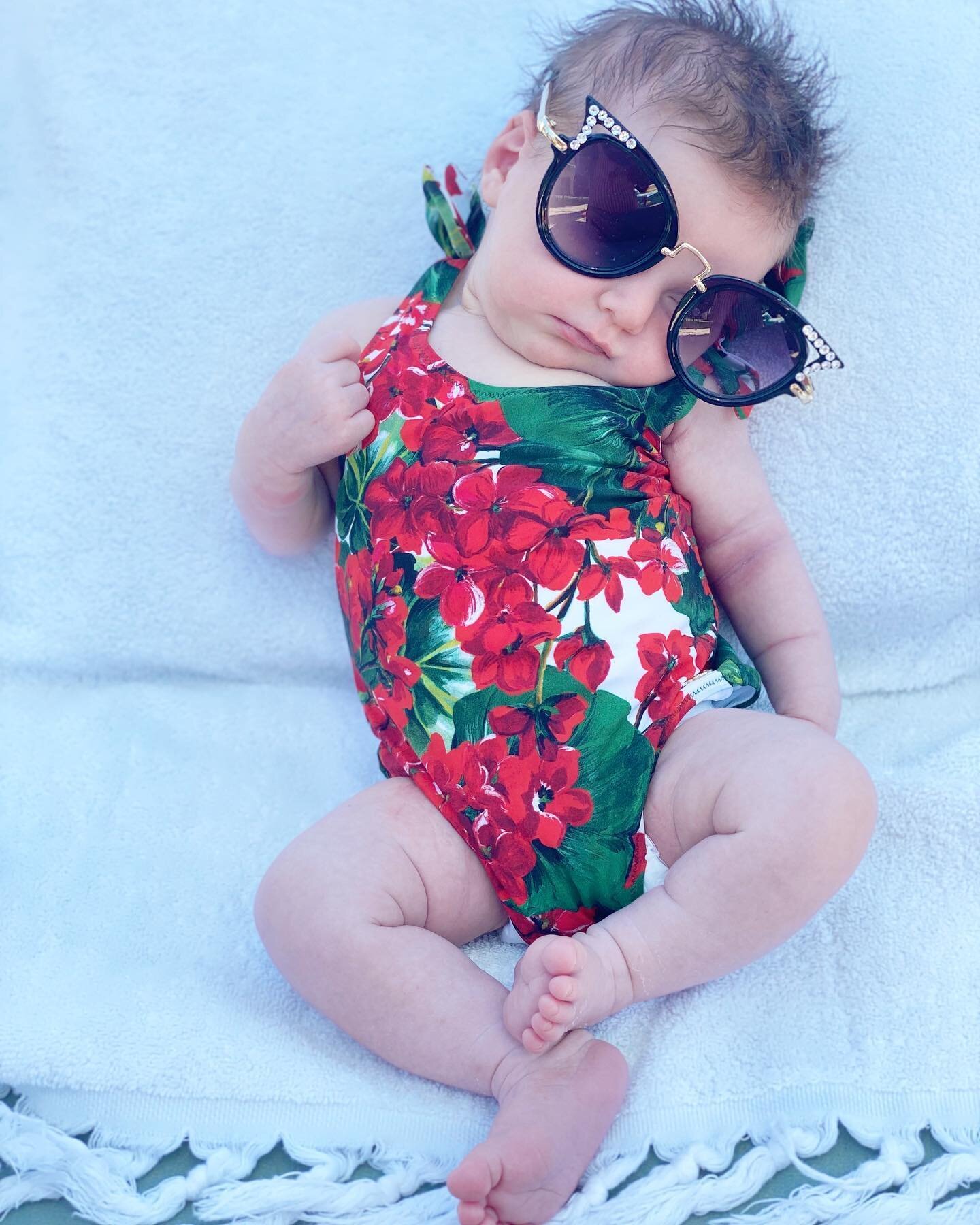 When you&rsquo;ve had a few too many at the pool.... #11daysold #firstpoolday