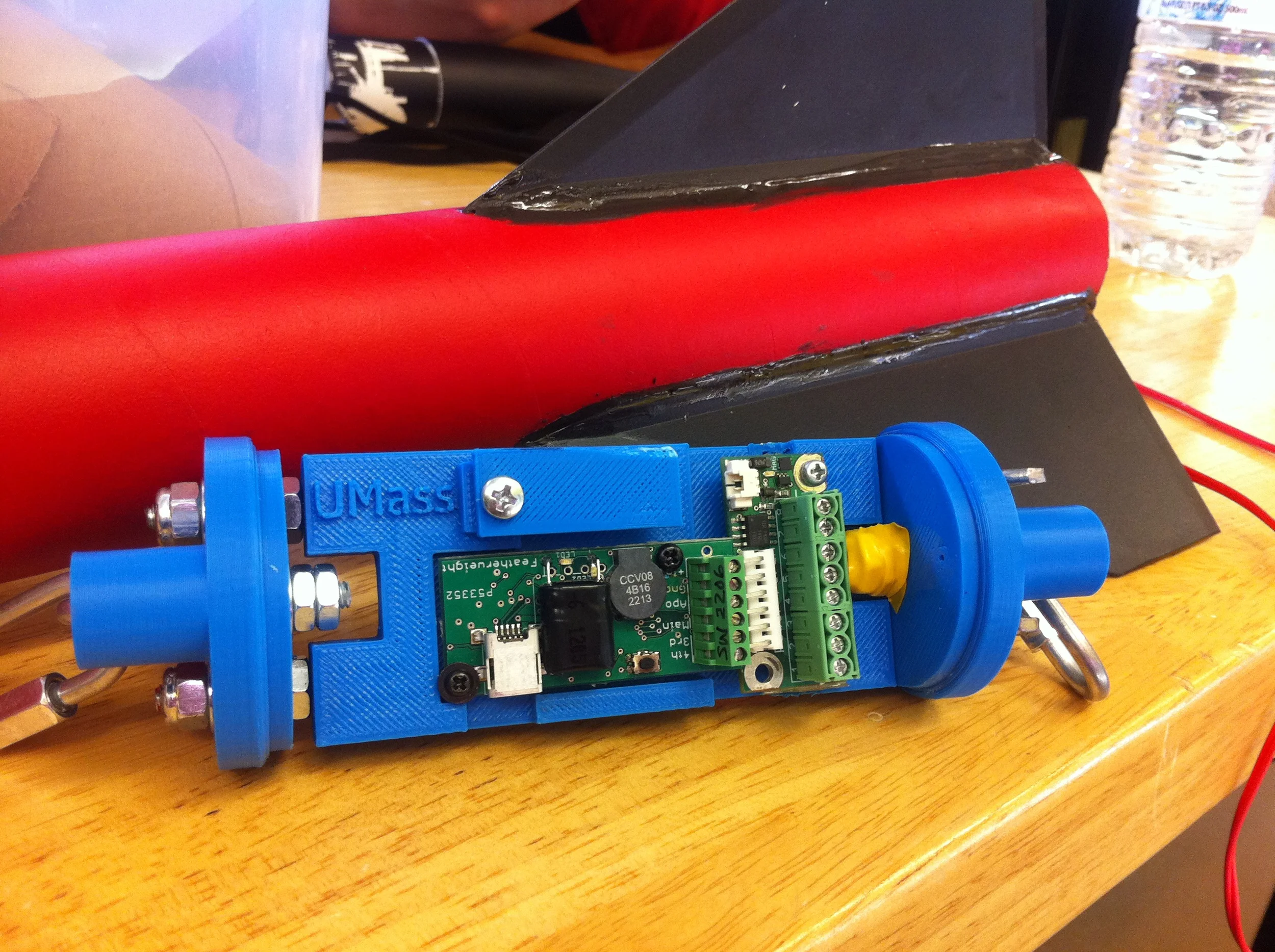 Prototype ABS altimeter bay designed specifically for the Featherweight Raven altimeter