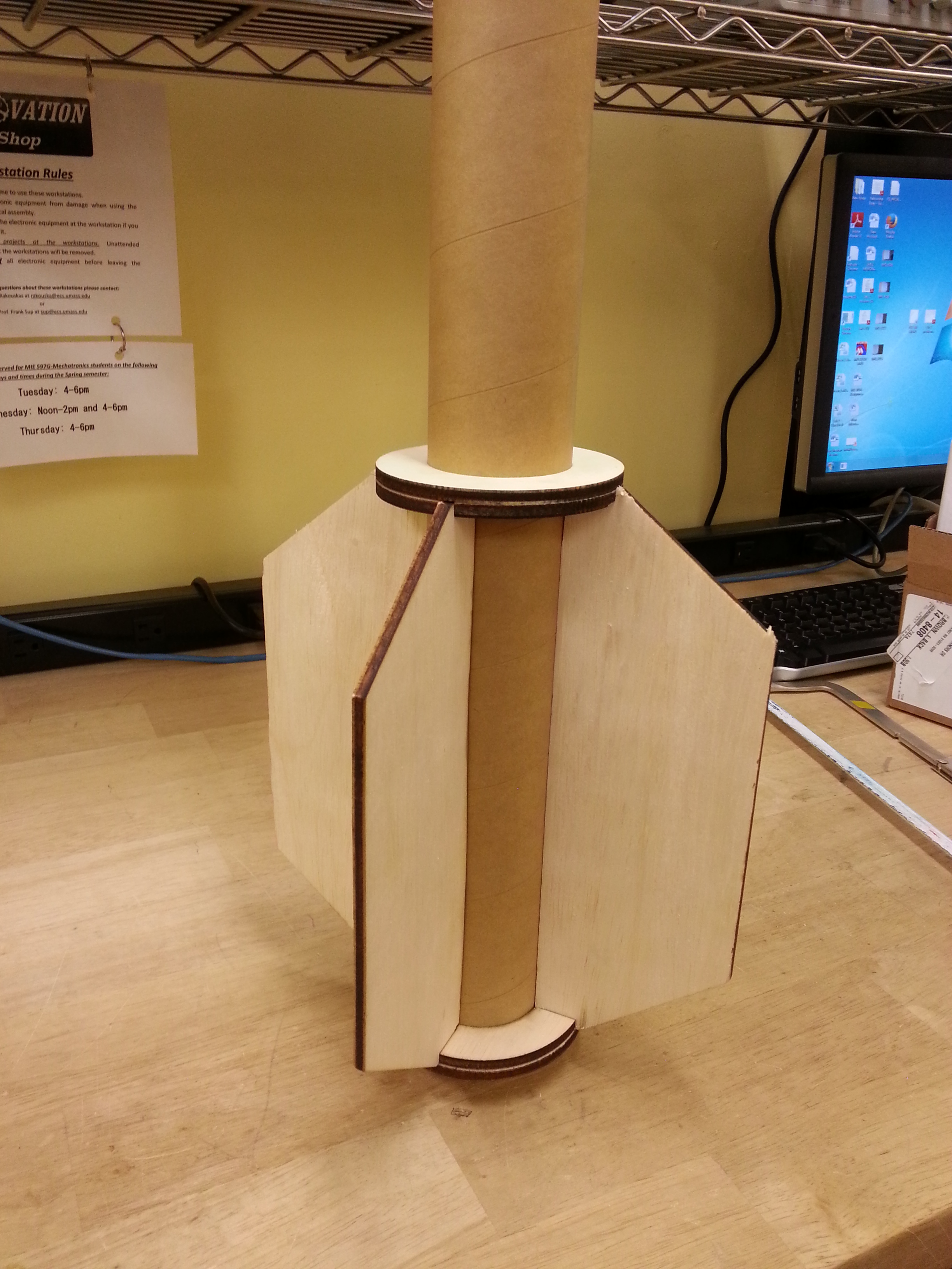 This fin cluster is ready for an airframe!