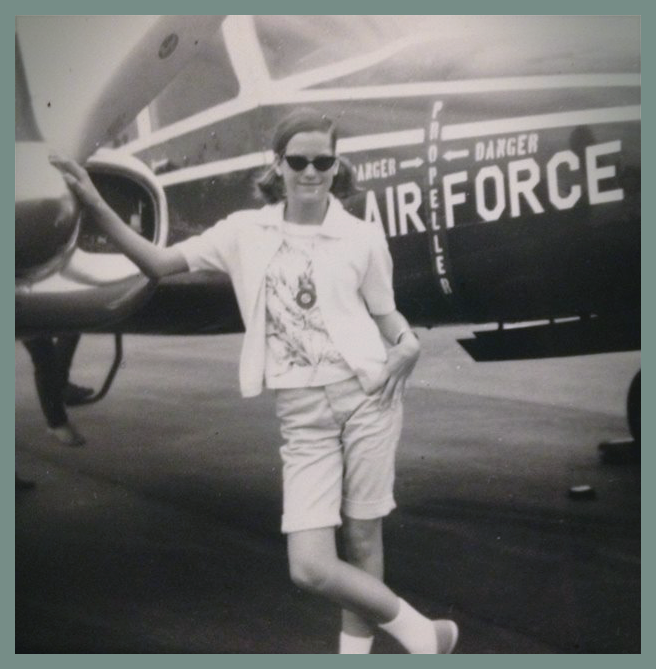 Shirley Lowry Hawkins, Air Force Brat.