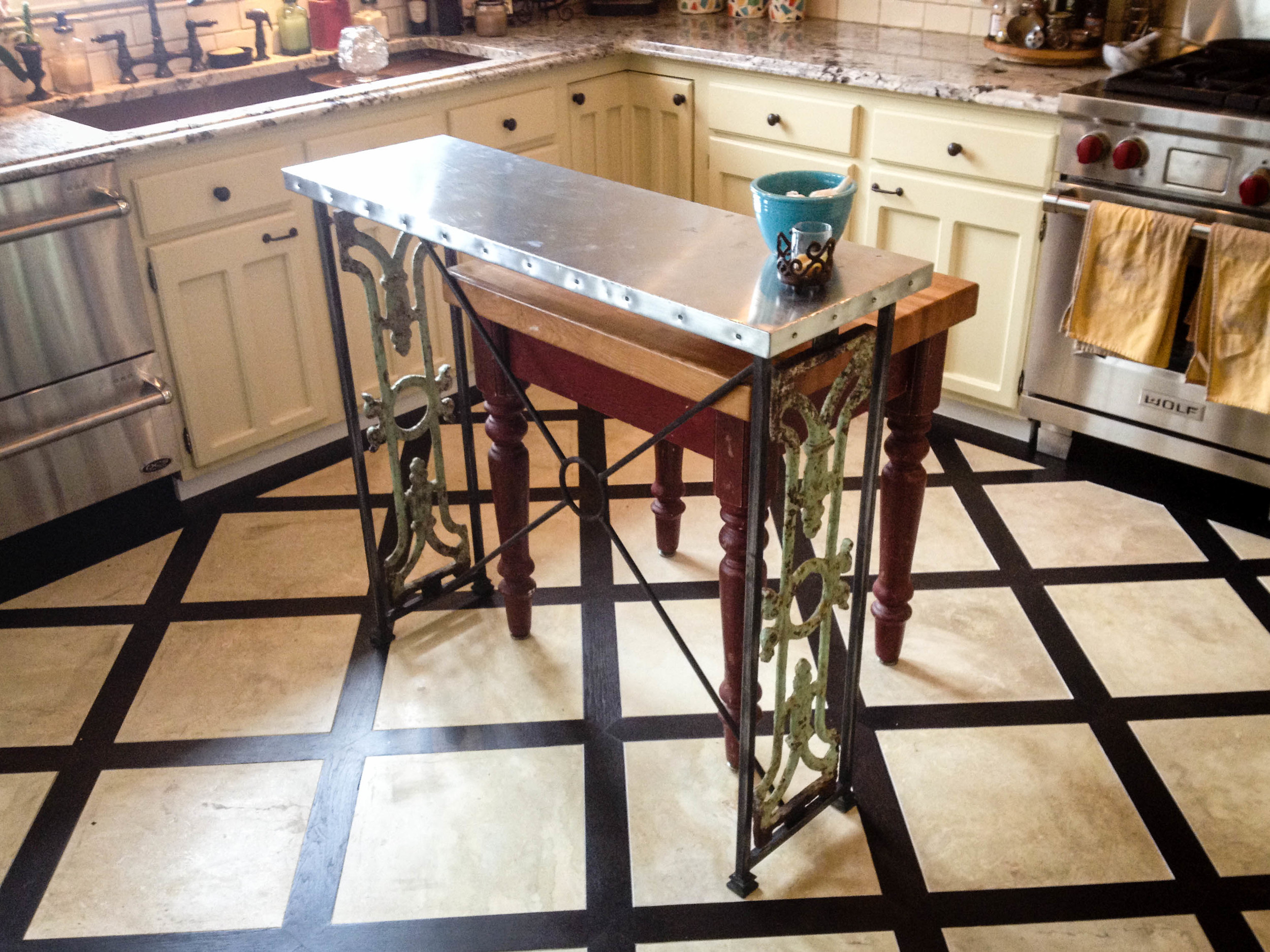 Re-purposed Cast Iron Shelf 