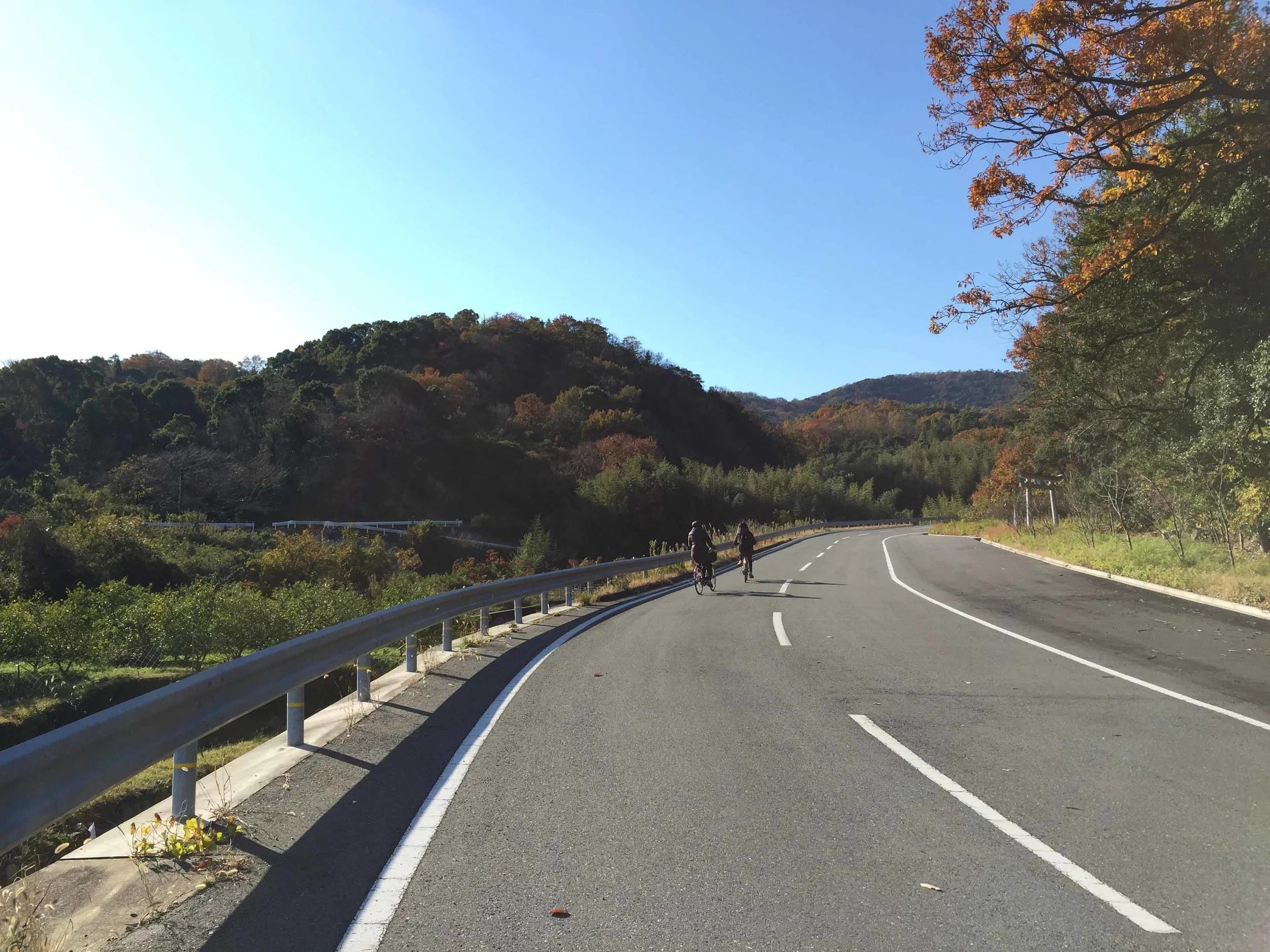 前往豊島美術館的路上......