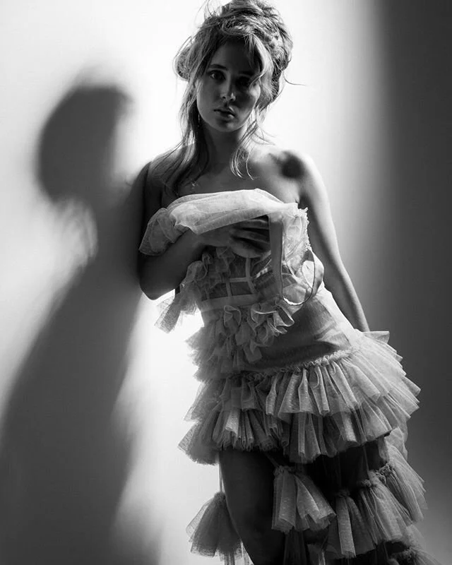 Editorial Fashion for @nicola_finetti H&amp;M by @michaelwolffhair &amp; Photography by @jamesmillsphoto Model @mimisinclair_ #fashion #stills #editorialphotography #editorial #editorialmakeup #beauty #model #dresses #blackandwhite #nicolafinetti #ni