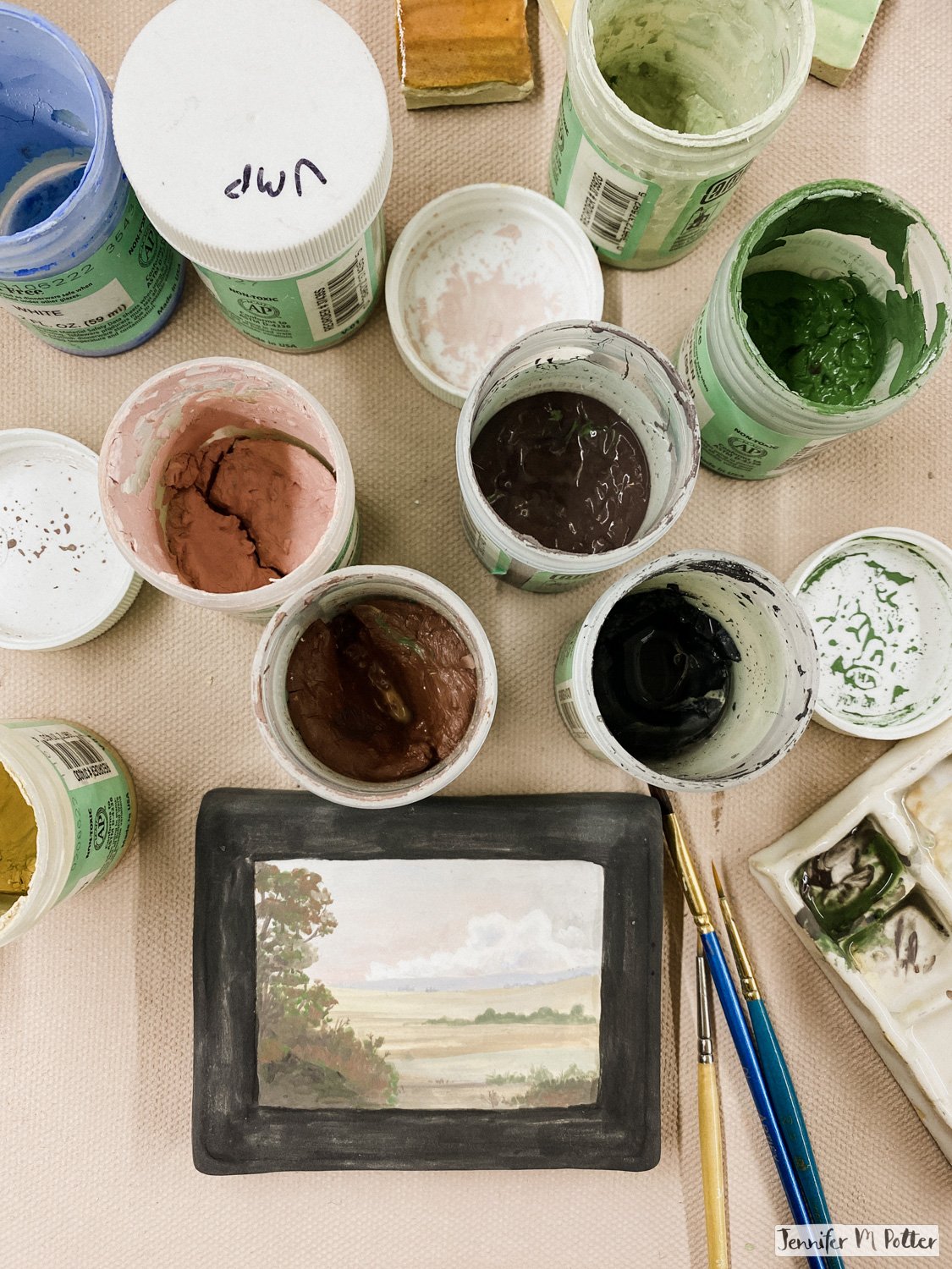 Underglaze vs. Watercolor