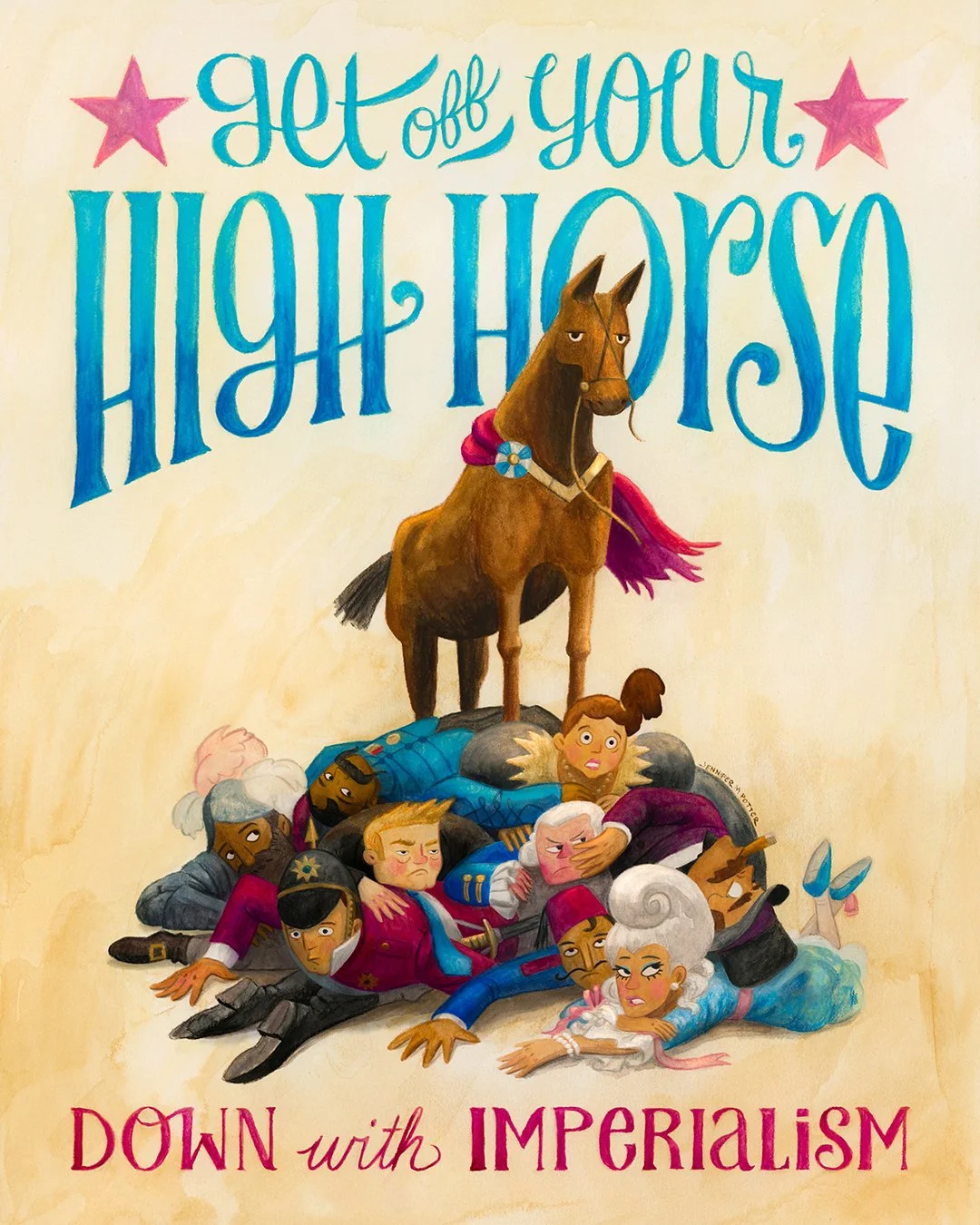 I've been thinking about imperialism and fascism&mdash;how they're tangled together, how one becomes the other. Fascism as imperialism turned inward, directed at a nation's own people. And how there are people who seem to embrace it. Not the people e
