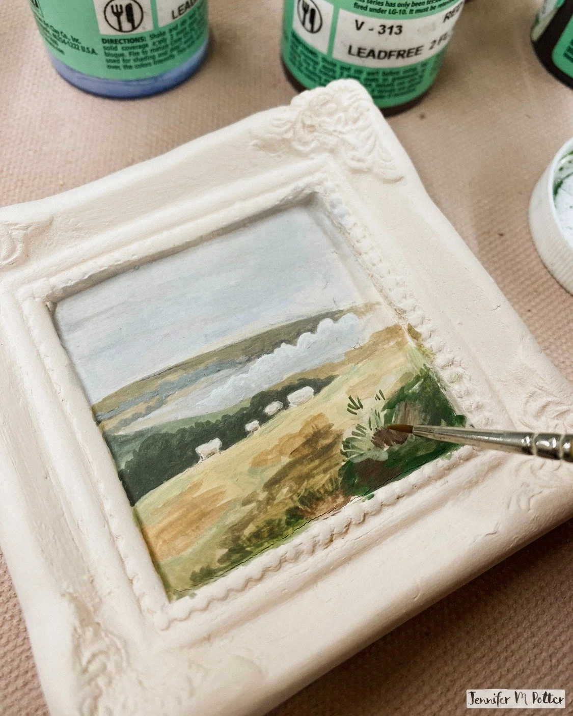 I think a lot about time while making. I've done illustrations that are "finished" in a couple of hours. And others that have taken nearly a hundred. So far, the process of illustrating on ceramics is comparatively quick, but the rest of th