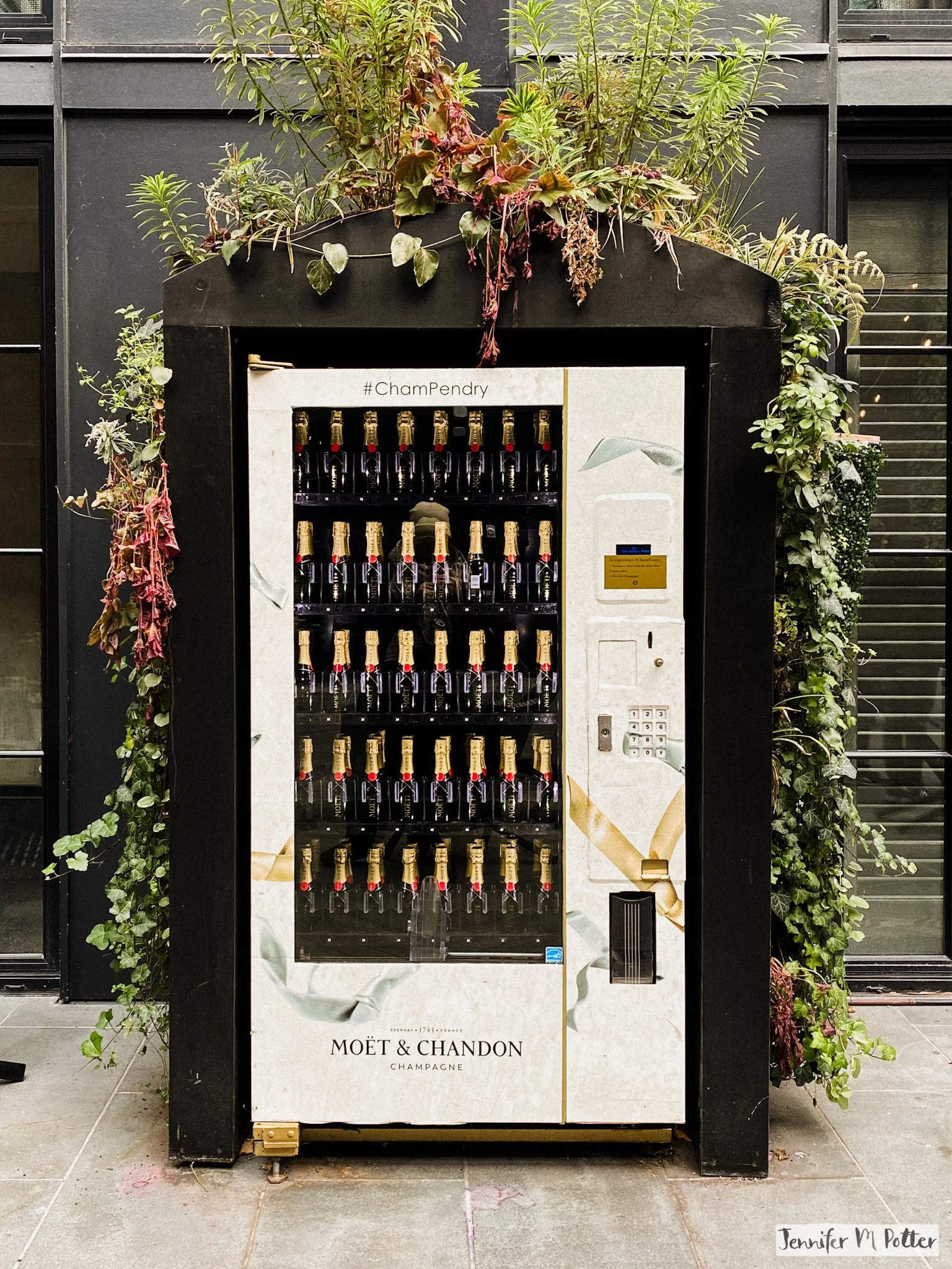 A champagne vending machine because it's NYE somewhere
