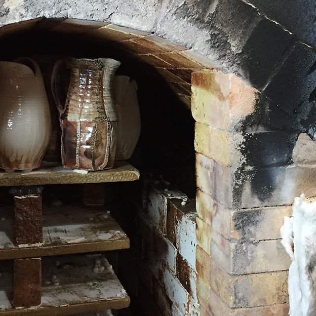 A peak at the first firing of the Soda Kiln