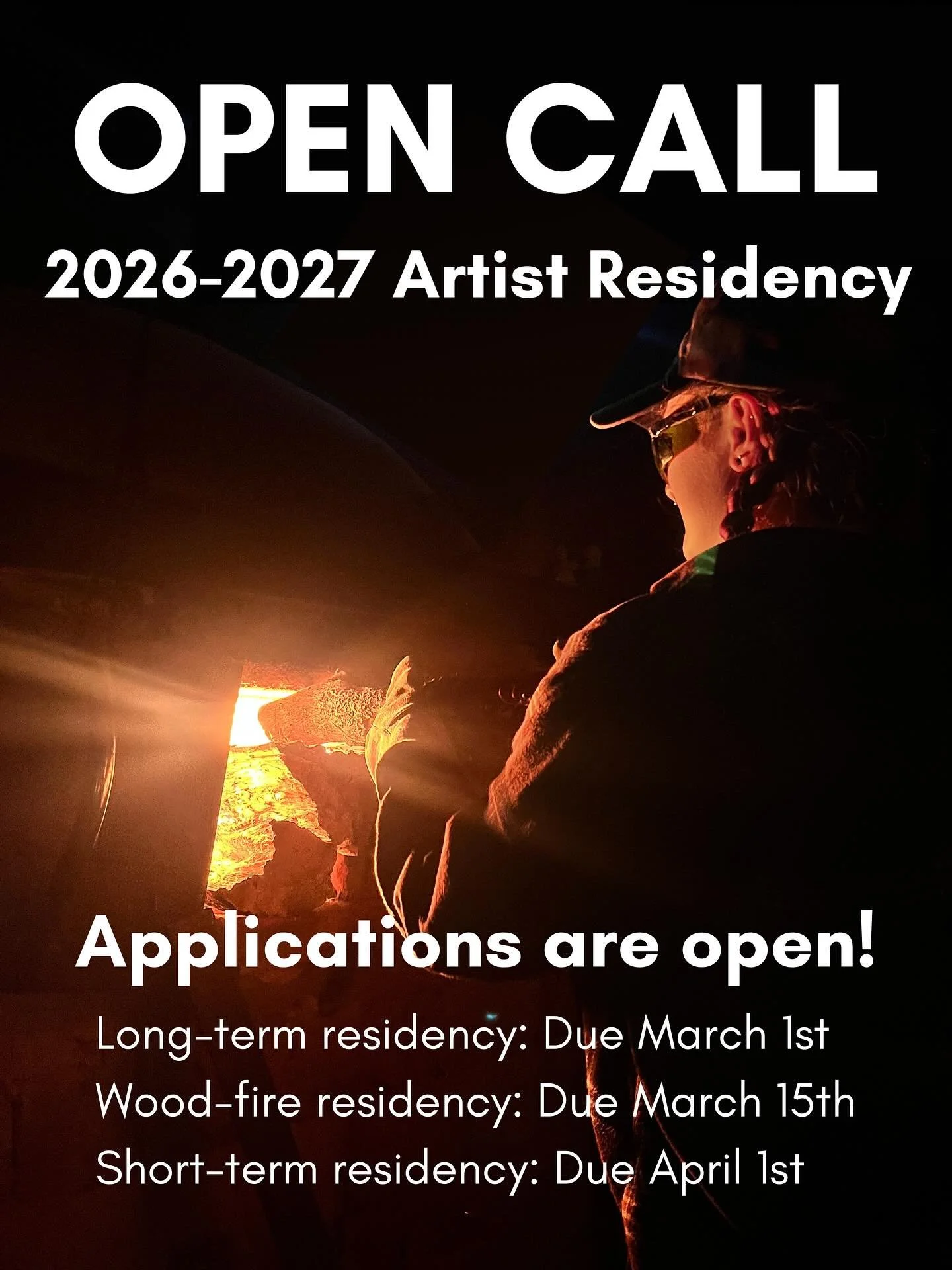 Each year, Cobb Mountain Art &amp; Ecology Project hosts up to 8 long-term residents and one short term resident on a rolling basis.

&mdash;Long-term residency: 10-12 months starting in July, August, or September
&mdash;Wood-fire residency: 1 year s