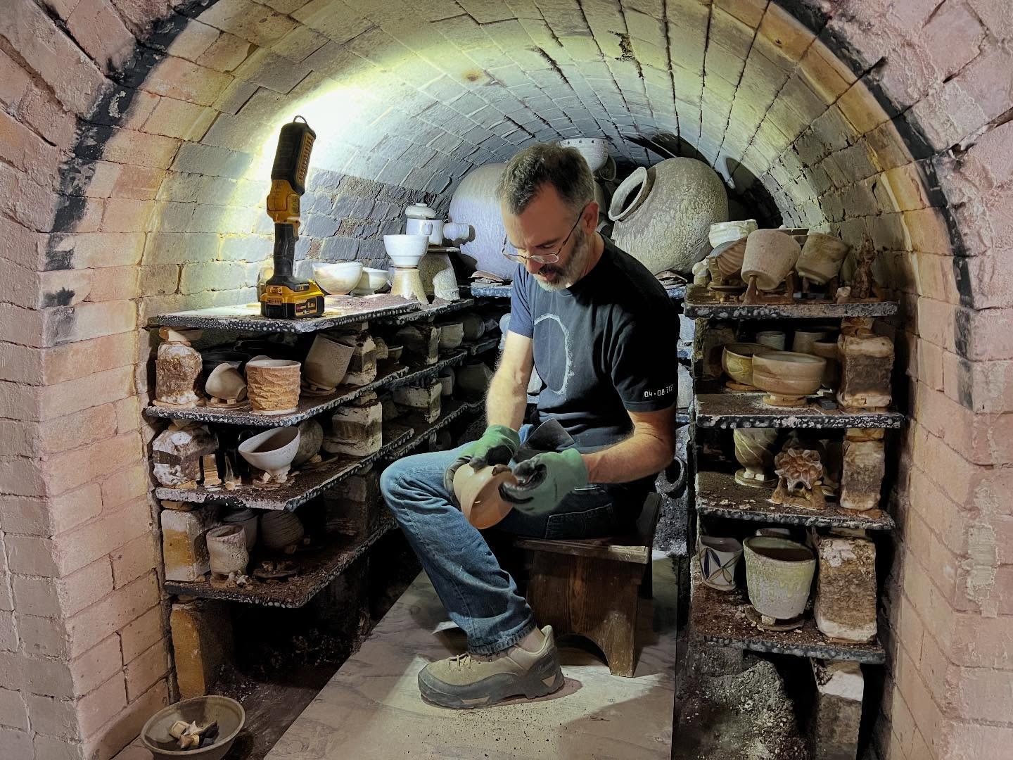 After a long wait for the kiln to cool, we finally unloaded the January anagama! Huge thanks again to Scott Parady @scottparady for leading the firing. We had an amazing crew of folks, lots of great food, and plenty of laughs. The kiln produced some 