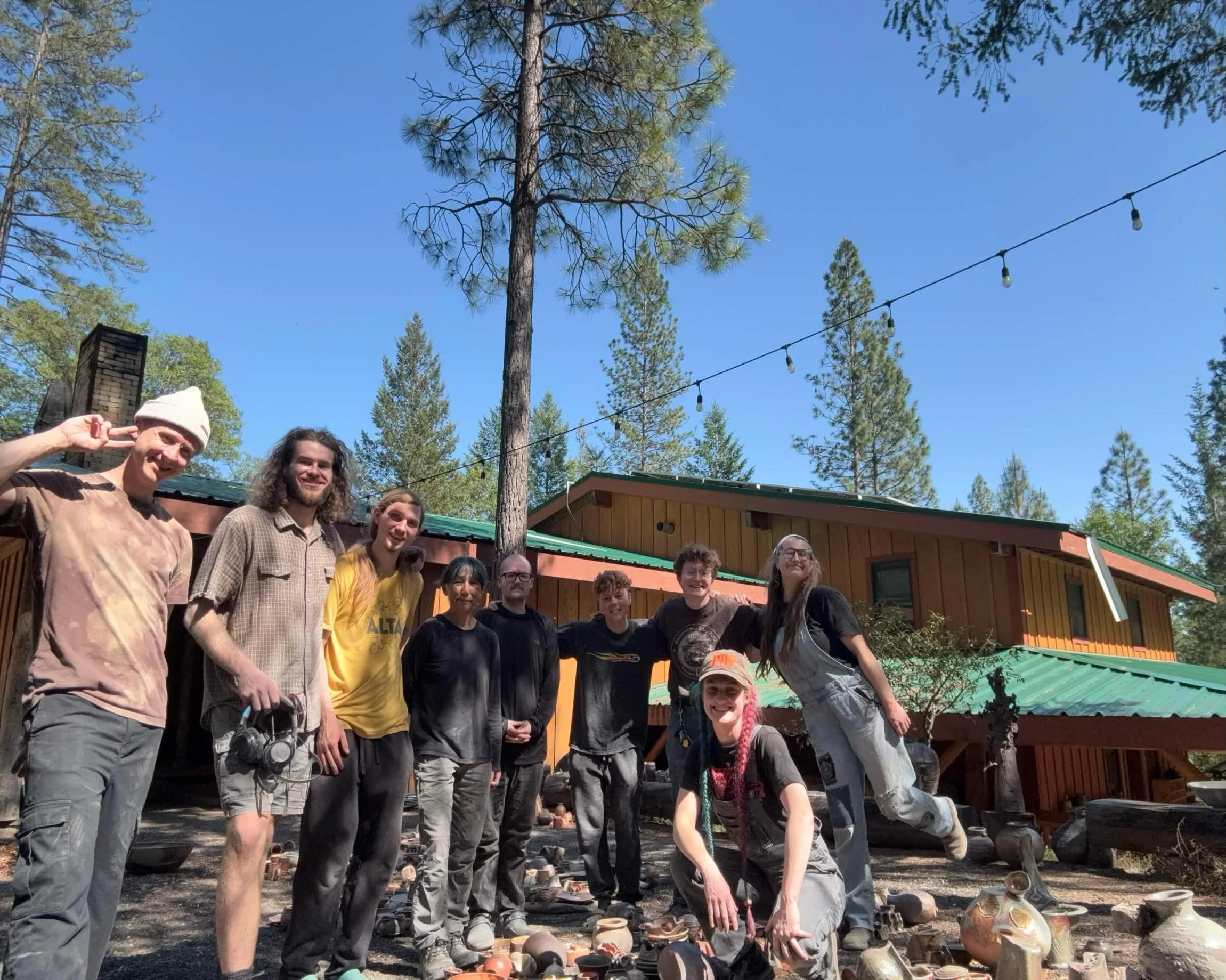 An incredible week on the mountain as our cohort of residents fired off the train kiln! Thankful to have shared the experience with longtime friend Akemi Adams, who joined us for the firing. Lots of hard work, problem-solving, and laughter made for a