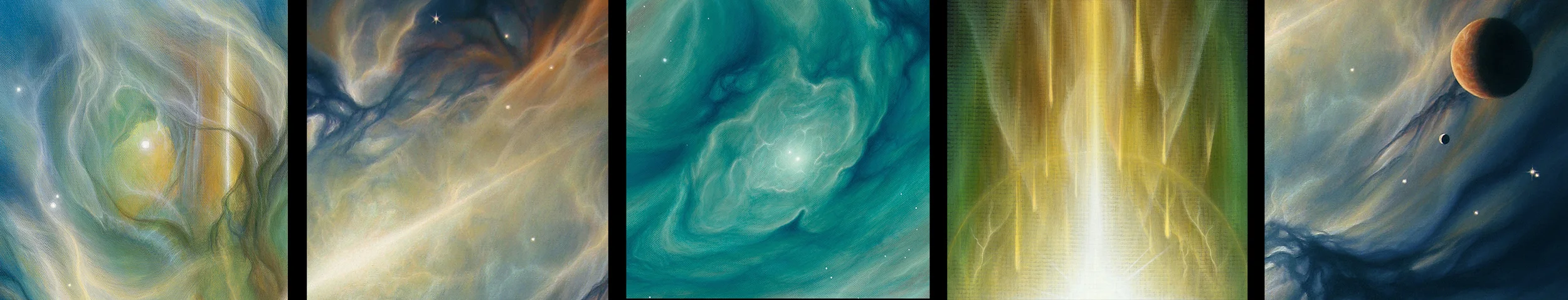 These images are examples of what the paintings will look like.