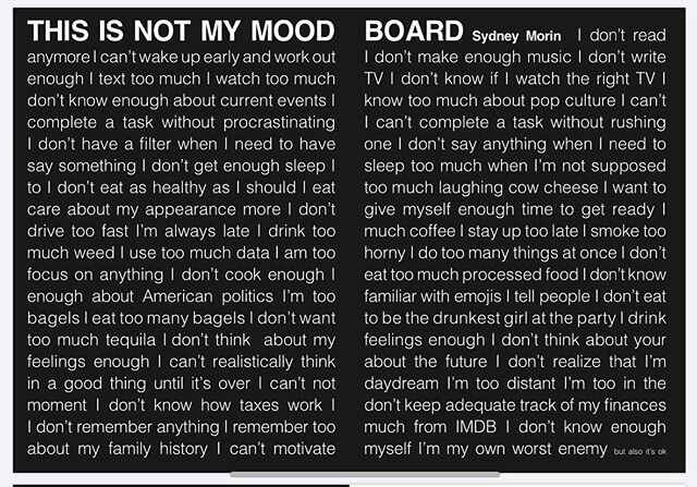 revisiting this piece from issue four by @sydmorin. I miss reading like I miss a sibling or a lover. I can&rsquo;t recall the last time I felt satisfied with reading, could keep myself focused, believed the words. sometimes the words are right and my