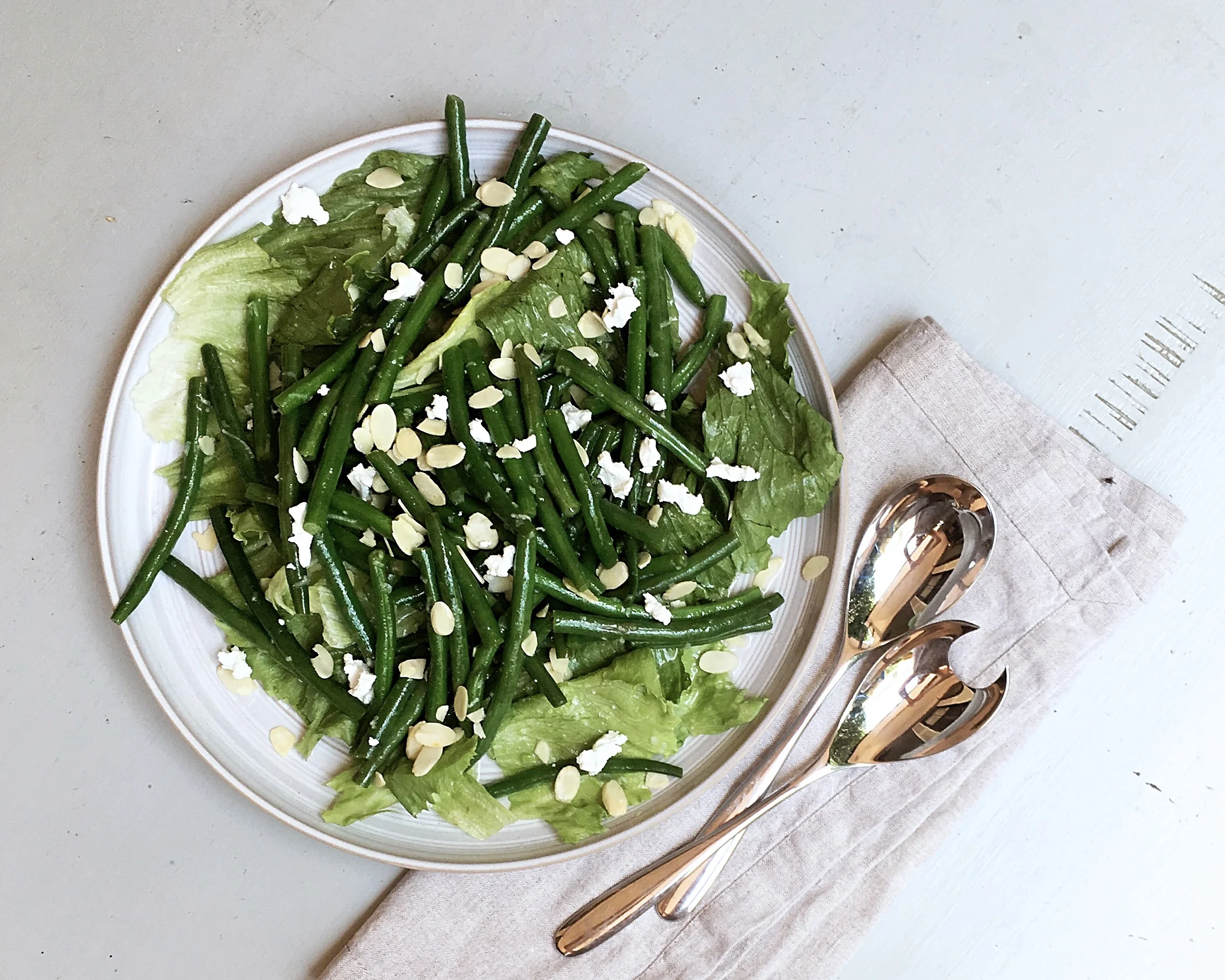 Green Bean & Goats Cheese Salad