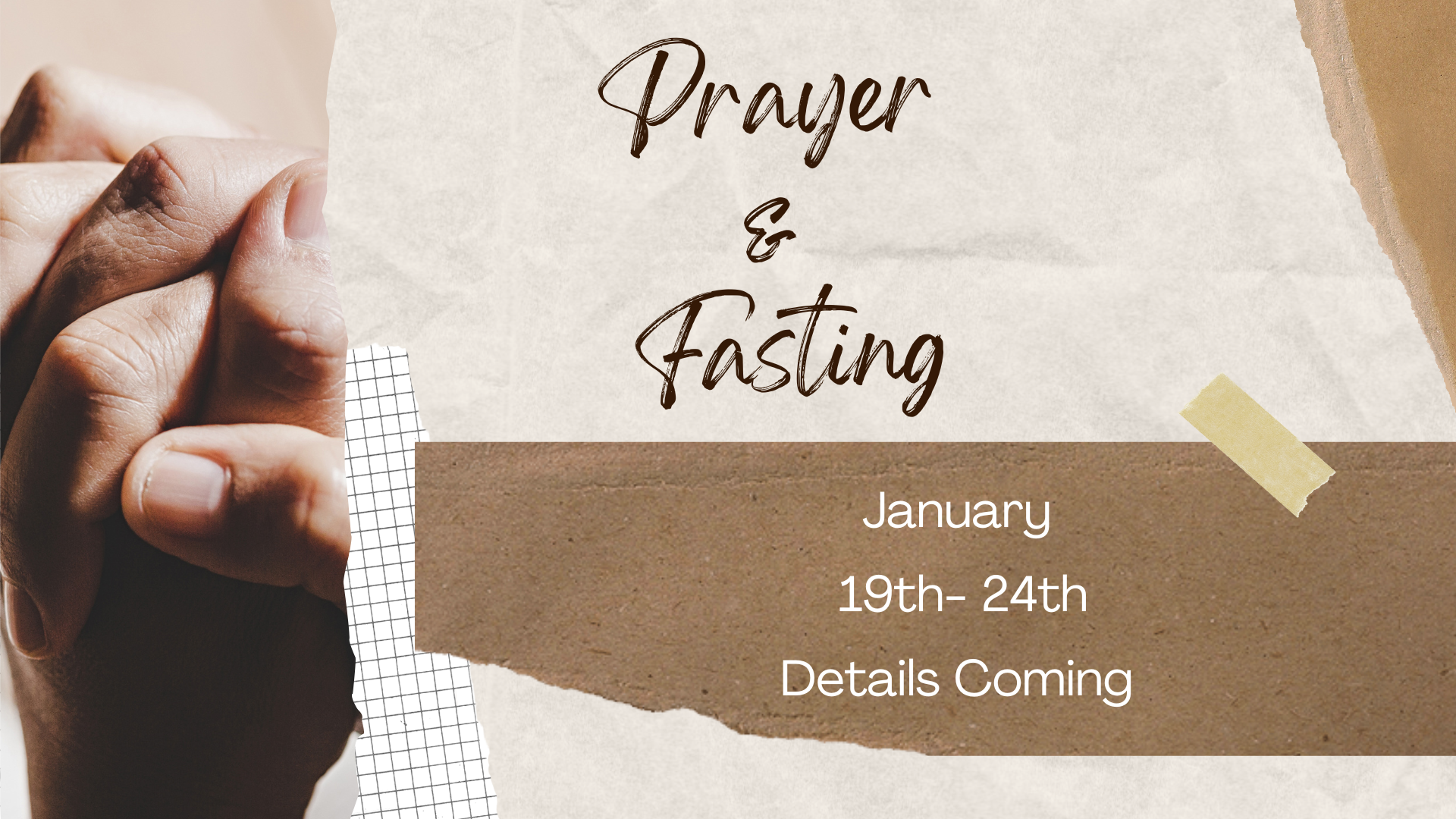 Prayer and Fasting