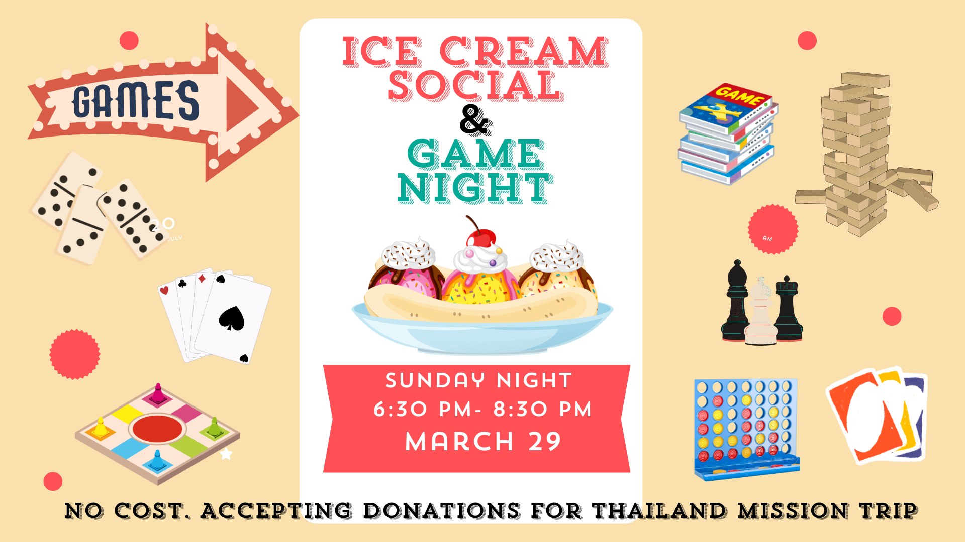 Ice Cream Social and Game Night!