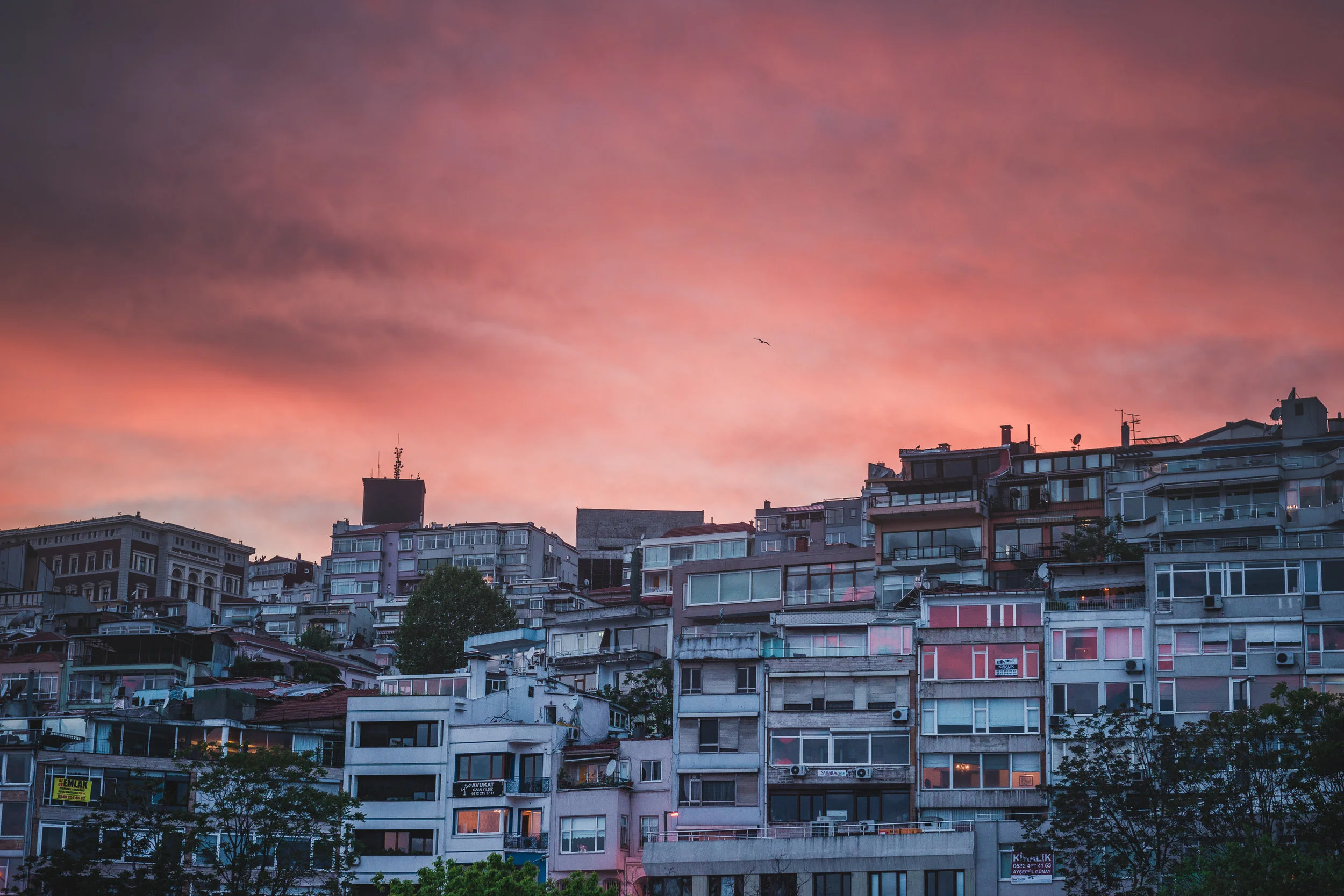 My favorite place I have ever lived, Cihangir hood in Istanbul. I spent many many mornings camped out on one of those balconies right up the top of the hill, watching the large ships move peacefully along the winter grey Bosporus, as the chatter of the seagulls broke the dull city hum. Then as the light seeped over the horizon kissing the landscape with light, so came the gentle voice far off in the distance - its more than just a song, it is multi-sensory experience. You hear it, you feel it... and one minaret soon infects the next, and soon it reaches you in this overwhelming chaotic yet divine cacophony of sounds that fills the heart with peace. To this day this was the most 'still' I have been. 
