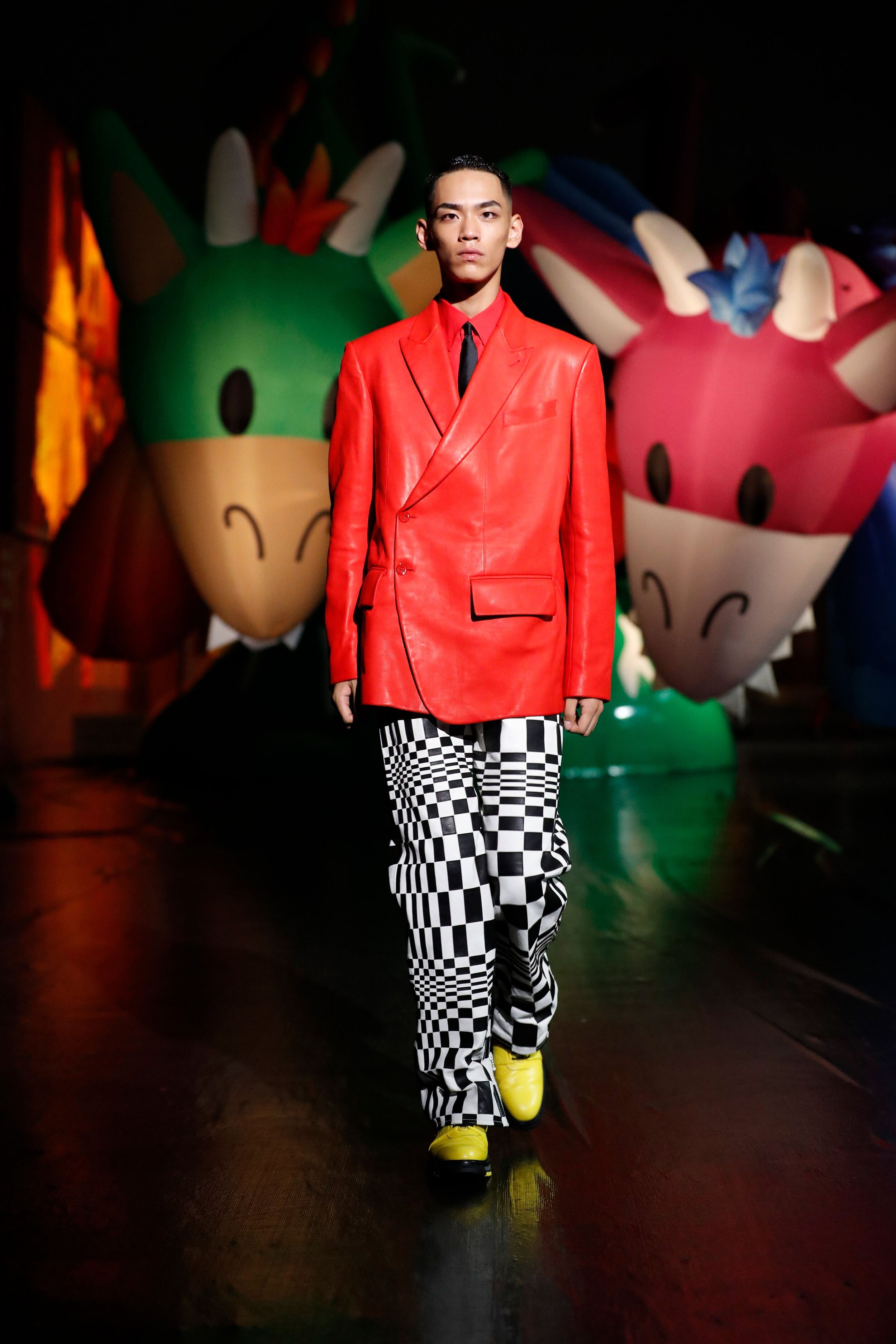 Louis Vuitton Men's FW21 Neon Man Pattern Printing Sports Sleeveless