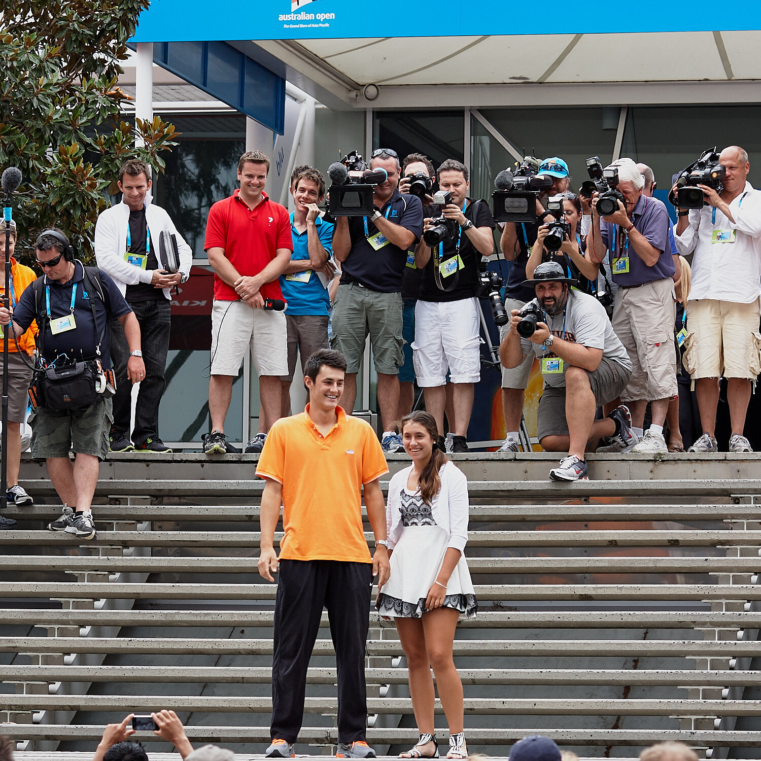 Centre of attention - Bernard and Sara Tomic 