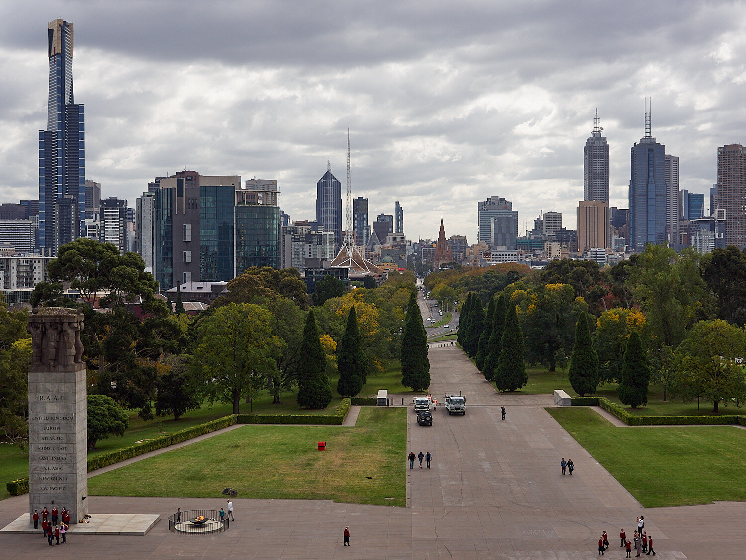 Melbourne Skyline from the Shrine of Remembrance