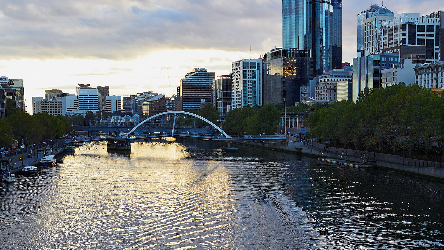 Yarra River and Evan Walker Bridge