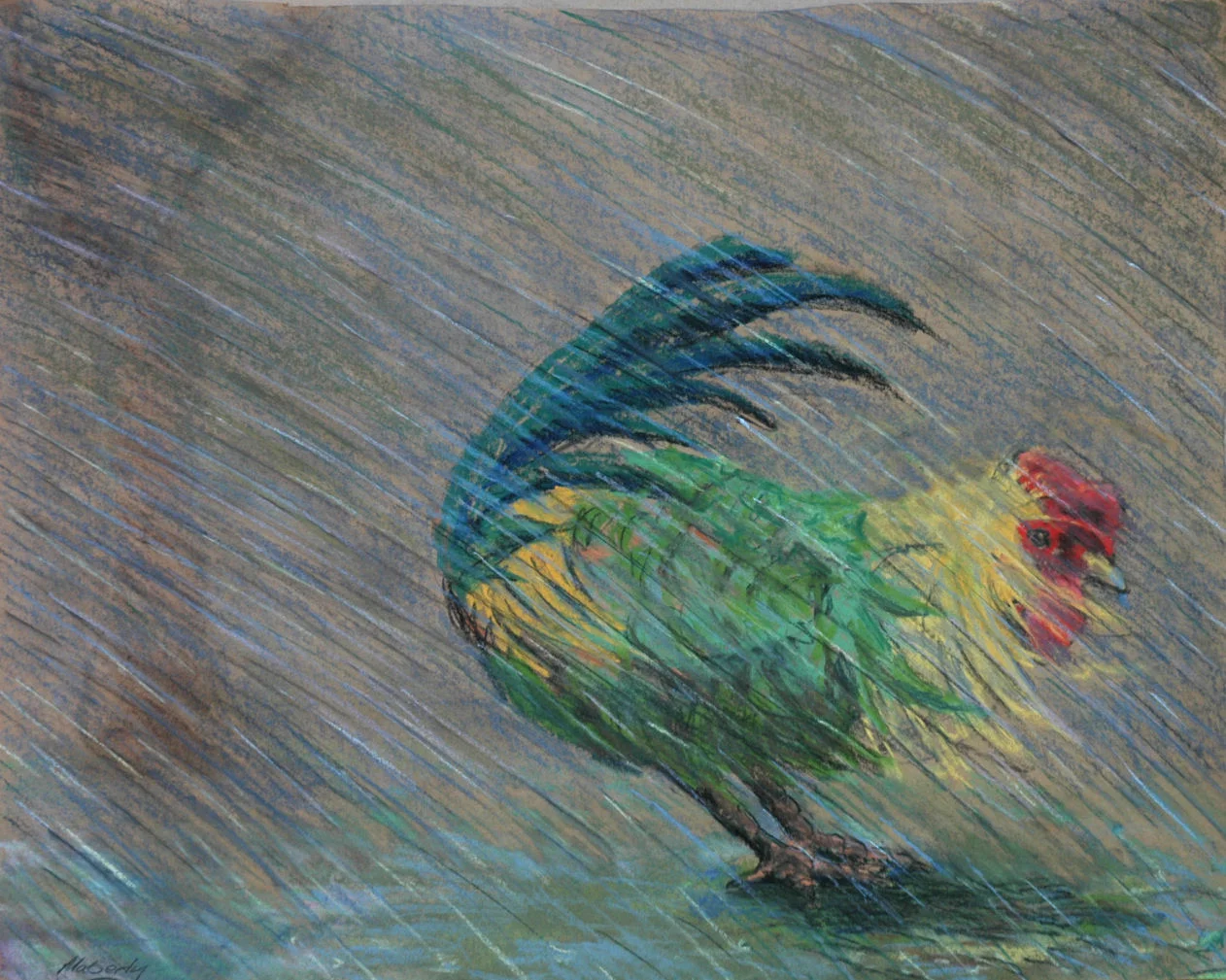 Caught in the rain
