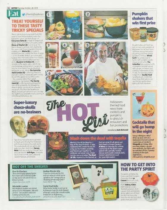 El Nivel's Day of the Dead Supper in Metro's Hot List 