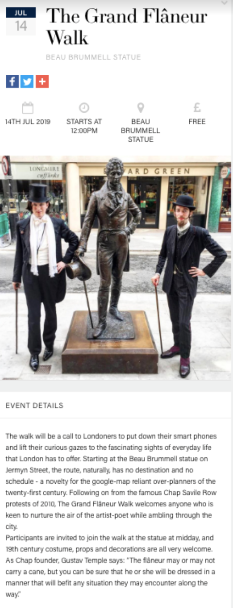 Weekender popped the details of the event on their page