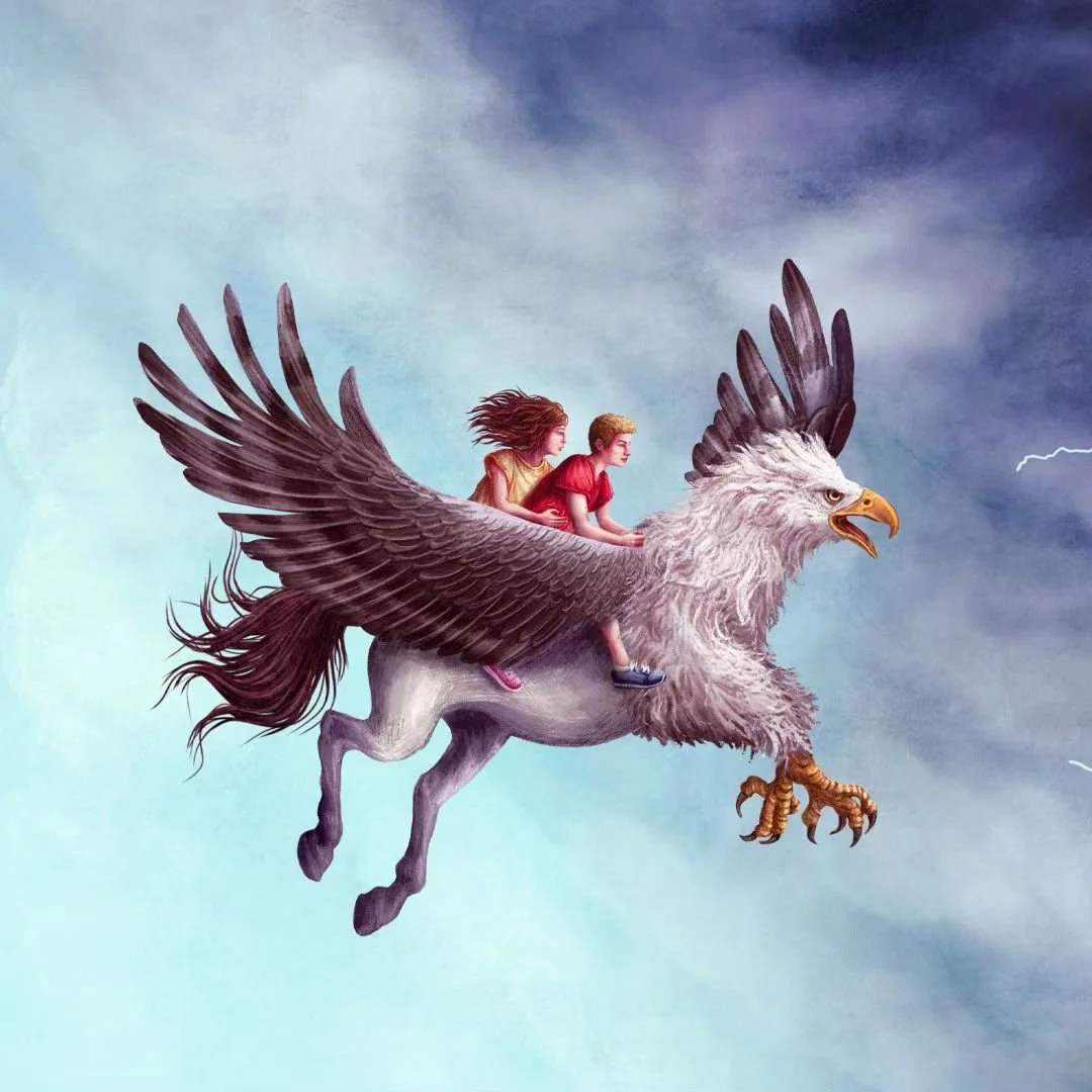 🦅 Max and Hellen will meet several awesome beings during their fantastic journey. Here they encounter the Thunderbird, a legendary creature from the culture of certain indigenous peoples of North America. It is considered a very powerful force of na