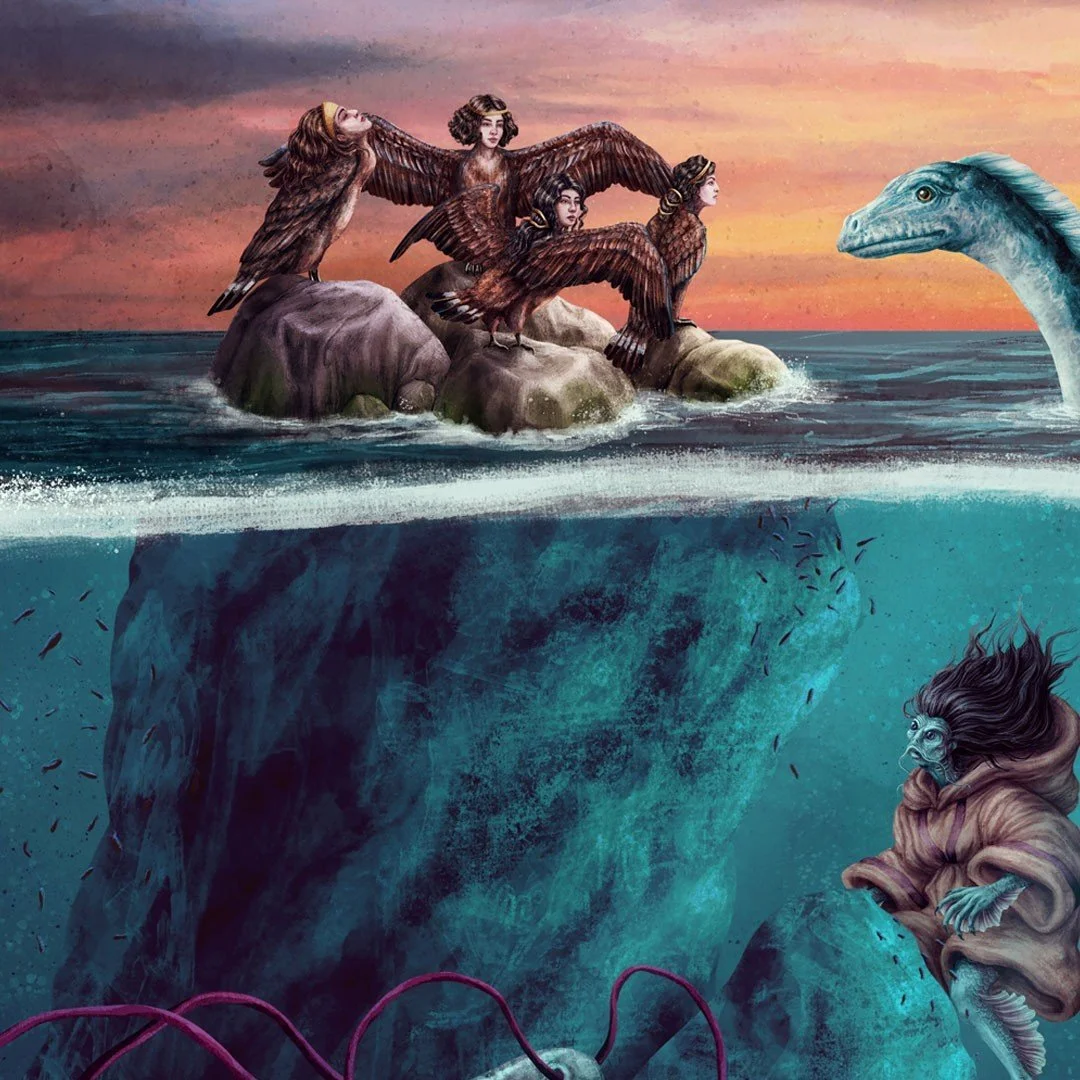 🐙 Sea monsters of the deep, one of the double page illustrations of The Hidden World of Mythological Creatures 📖🤩.⁠
⁠
Do you recognize some of these beings? Leave their names in the comments!⁠
⁠
_⁠
⁠
📕 Publishers: @sophie_verlag⁠
✏️ Author: @isa.