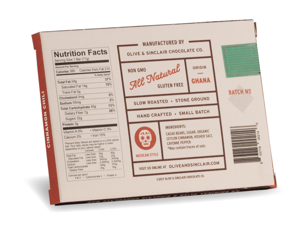 Mexican-Style Cinnamon Chili Chocolate Bar — Olive & Sinclair