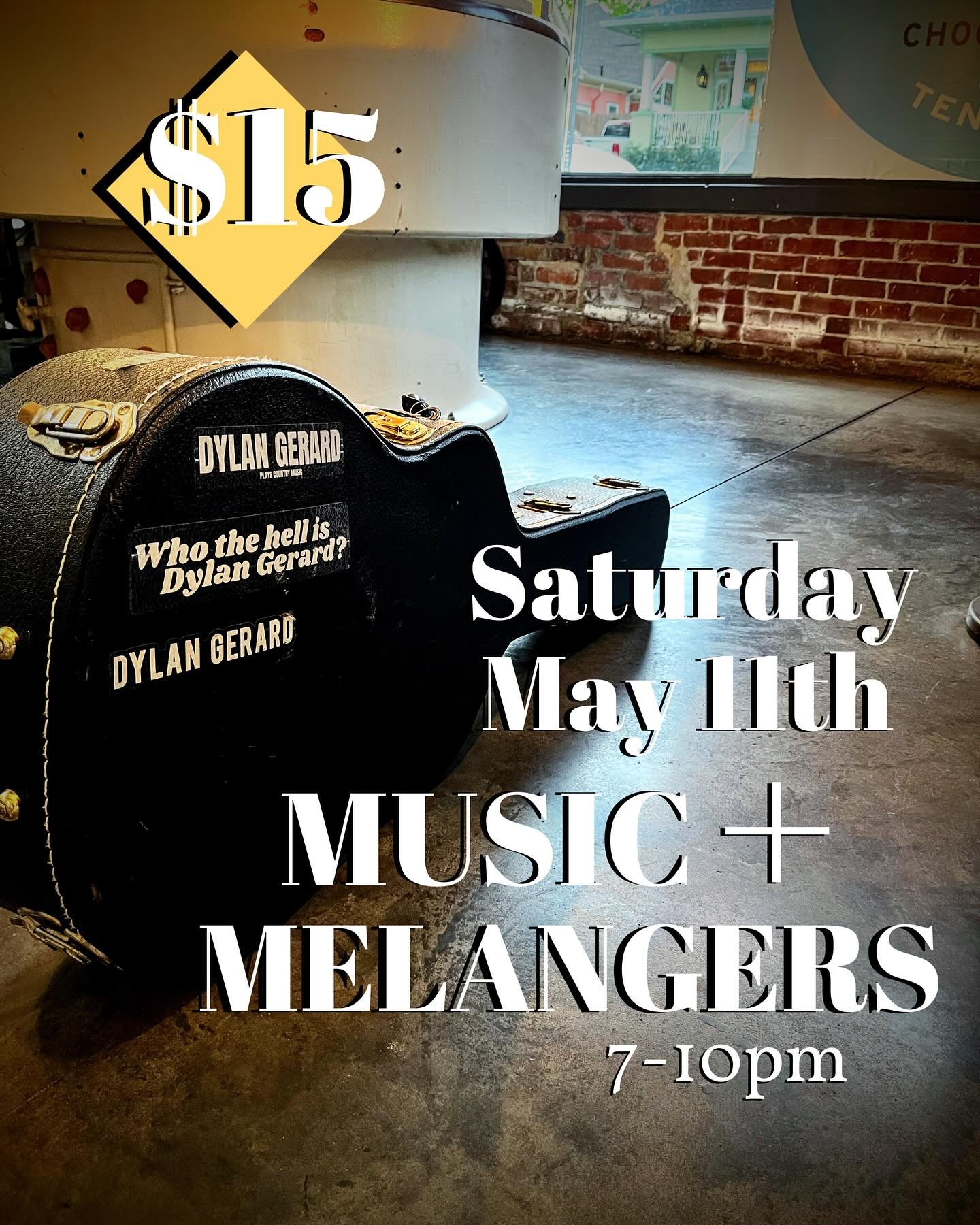 Just a reminder to buy your tickets now for our Music+Melangers evening on Saturday, May 11th! Tickets must be purchased in advance and space is limited! Link in bio!&bull;
&bull;
This will be an amazing evening in our cozy chocolate factory with giv