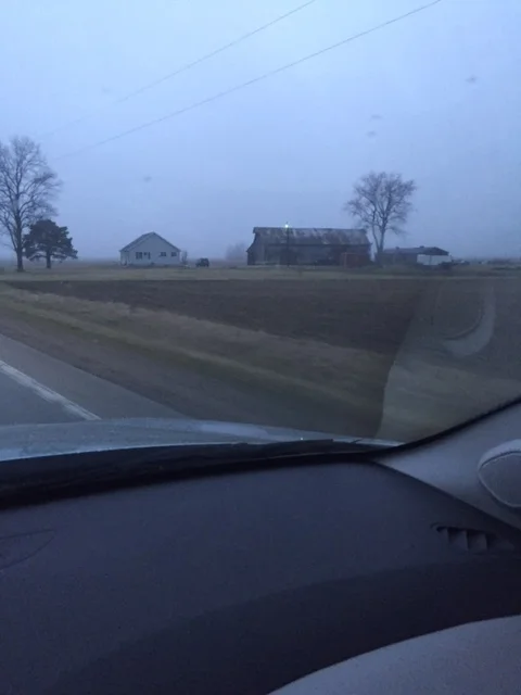 On the road in the American Heartland.