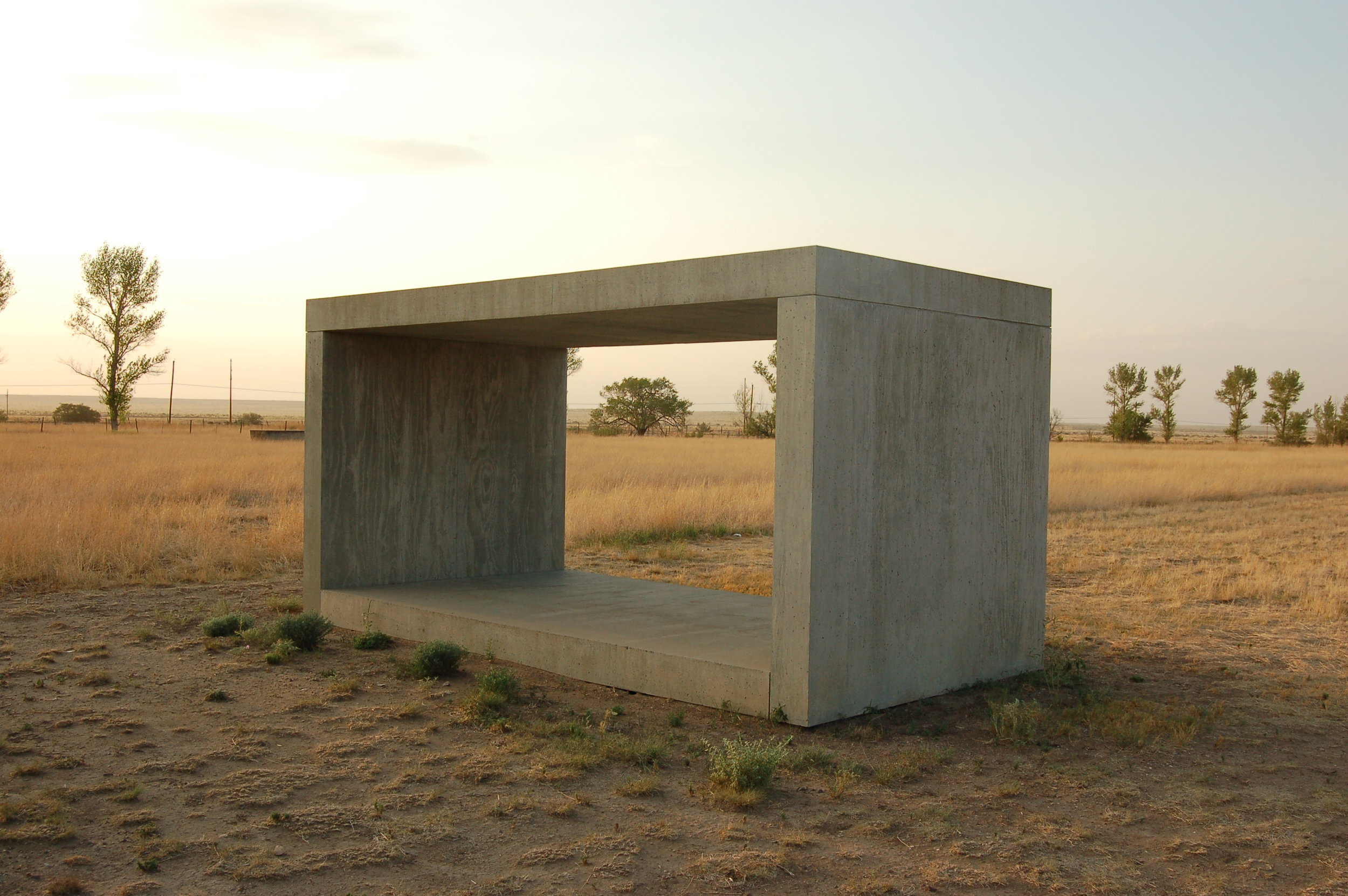 Donald Judd, Untitled Works in Concrete: Chinati Foundation, Marfa, Texas, 1984.