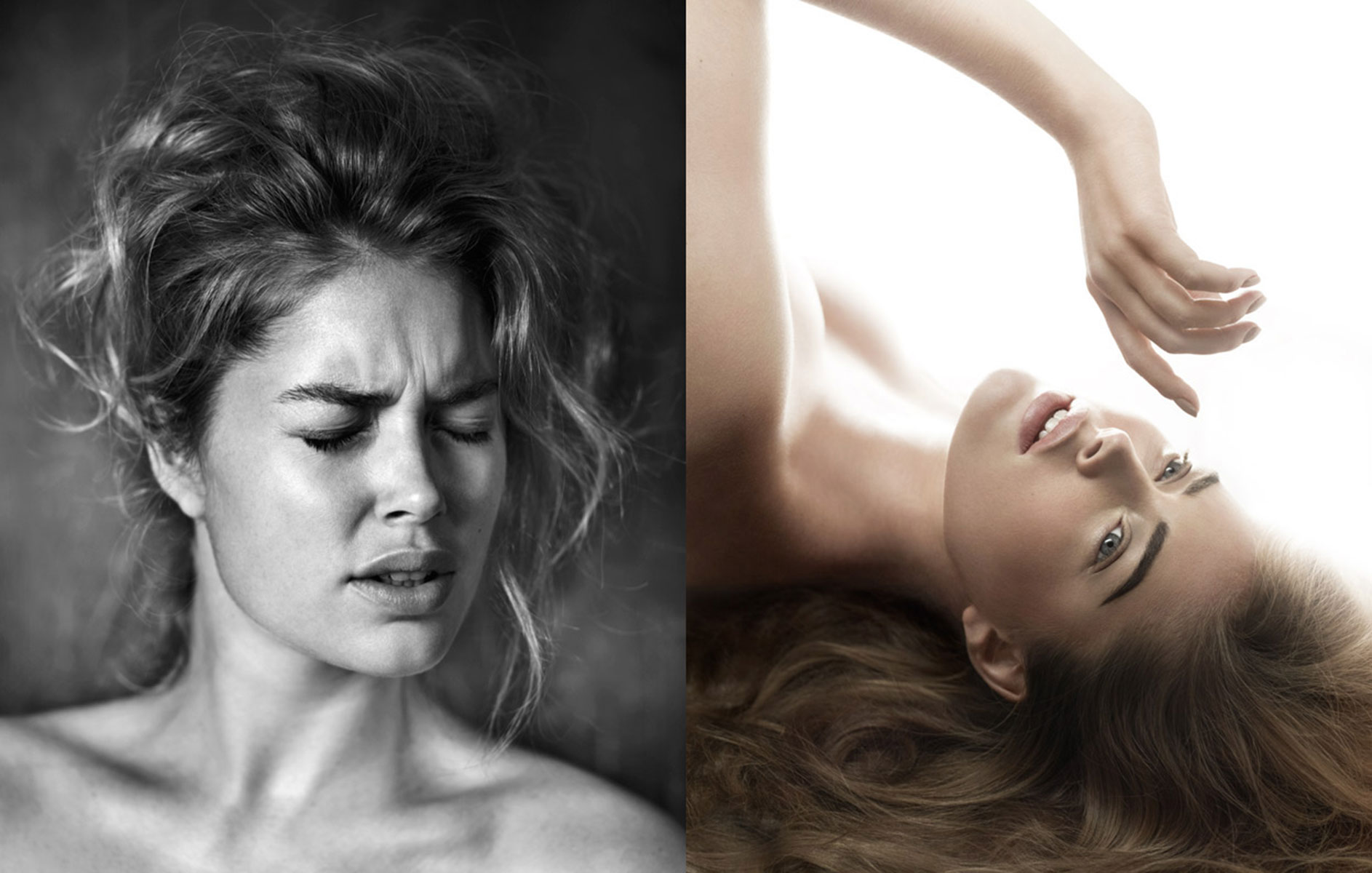 Doutzen Kroes Eyebrow by Alex Cayley for French Elle Magazine Re