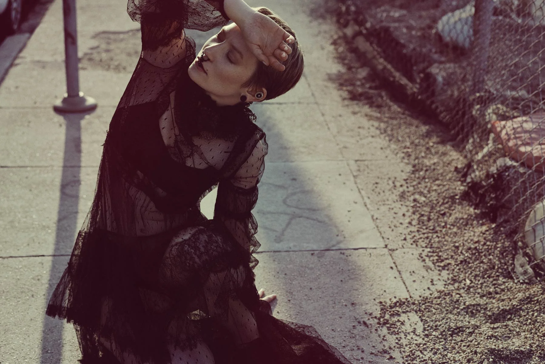 Mia Wasikowska Street Photographed by Carlos Serrao for Flaunt M