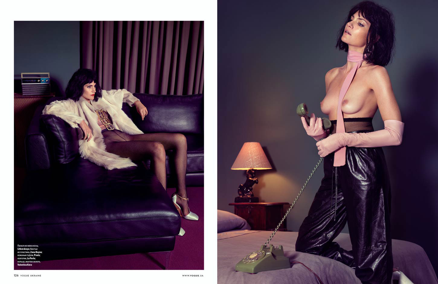 Missy Rayder by Stockton Johnson for Vogue Ukraine Magazine Reto