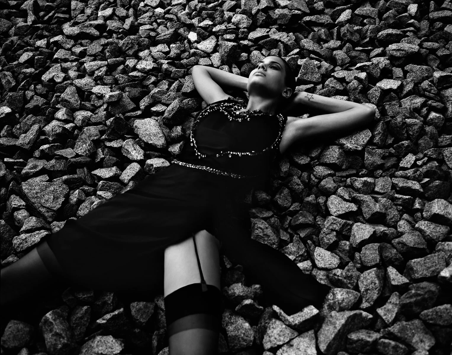 Fashion Model Rocks by Alex Cayley Retouching by Rare Digital Ar