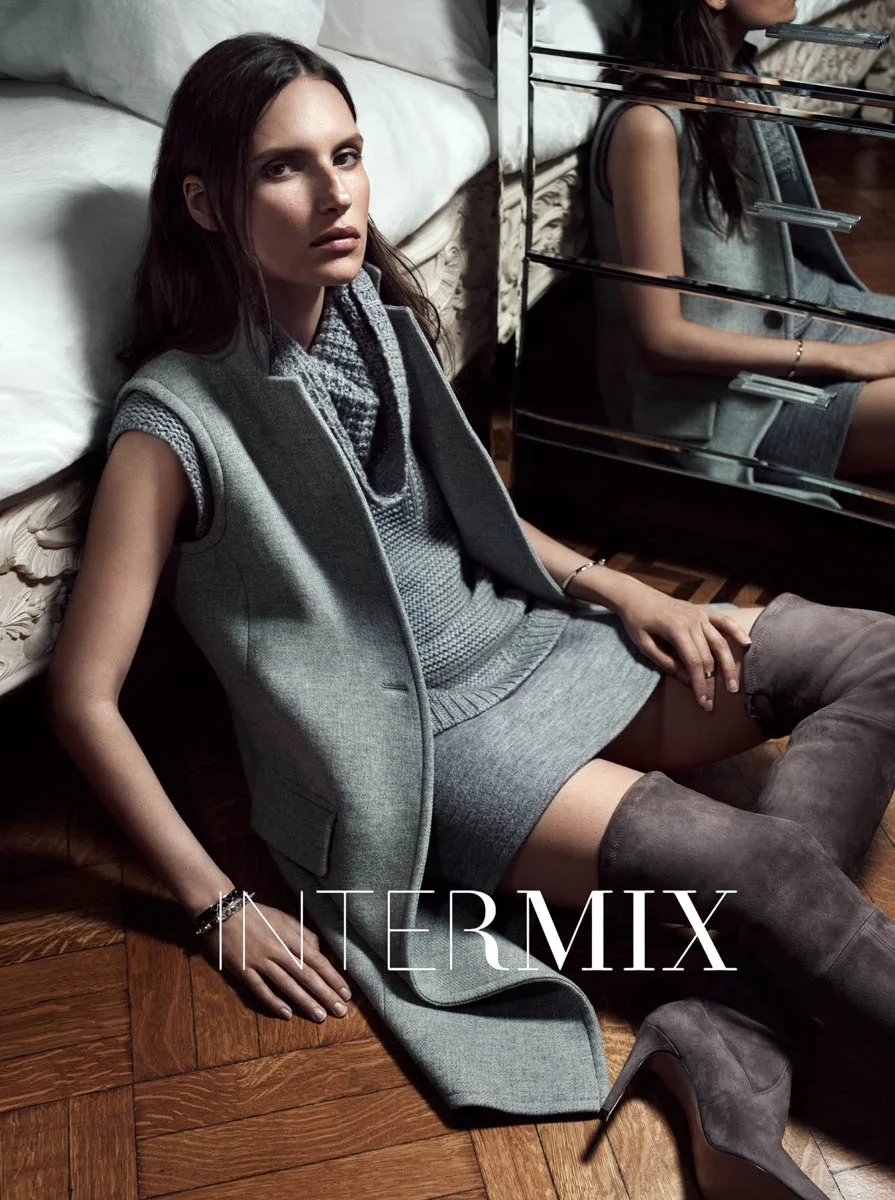 Intermix Grey Coat by Gregory Harris Retouching by Rare Digital 
