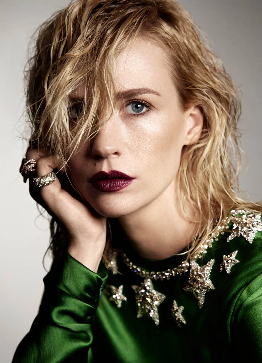 January Jones Beauty Portrait by  Alex Cayley for Violet Grey Re