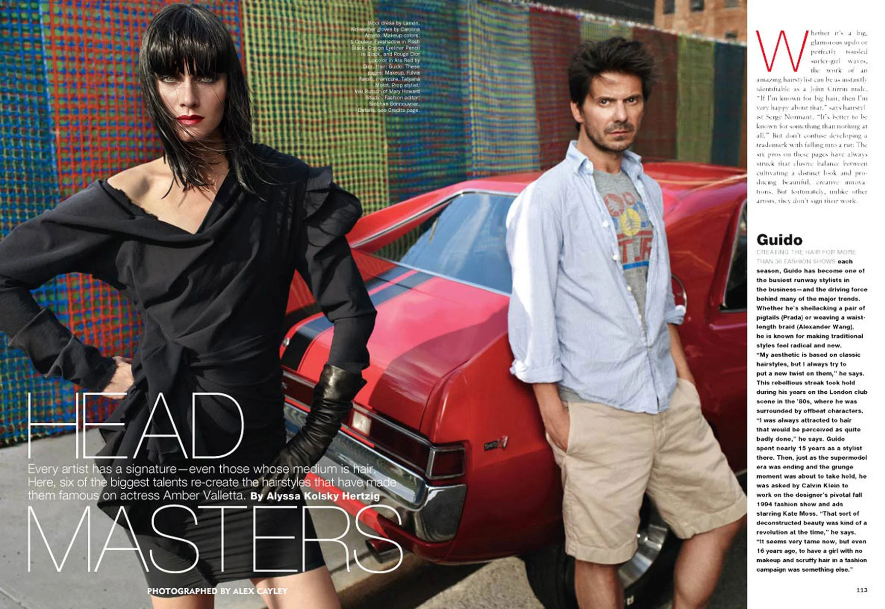 Amber Valletta Guido by Alex Cayley for Allure Magazine