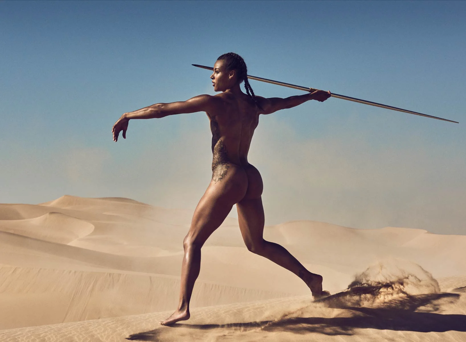 Chantae McMillan Javelin Photographed by Carlos Serrao For ESPN 