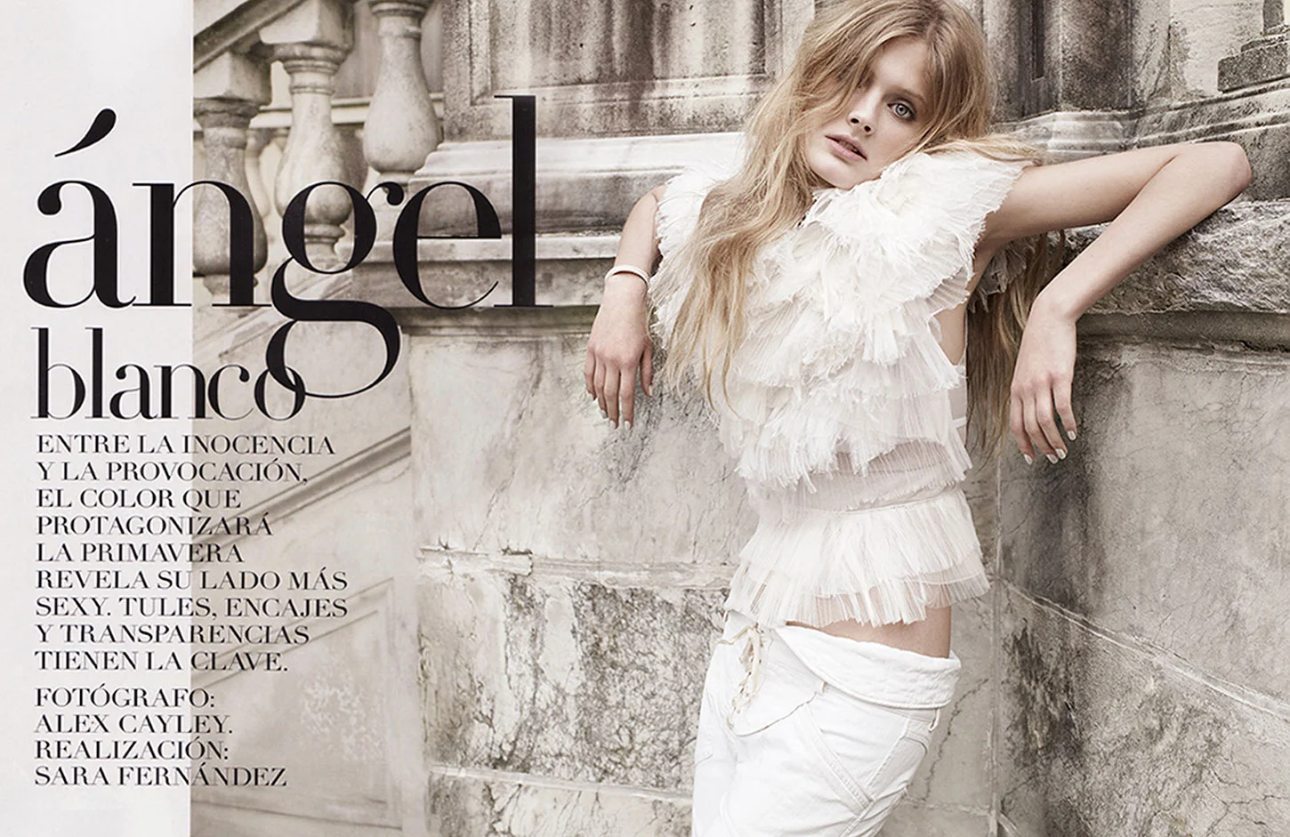 Constance Jablonski Angel Blanco by Alex Cayley for Vogue Espana